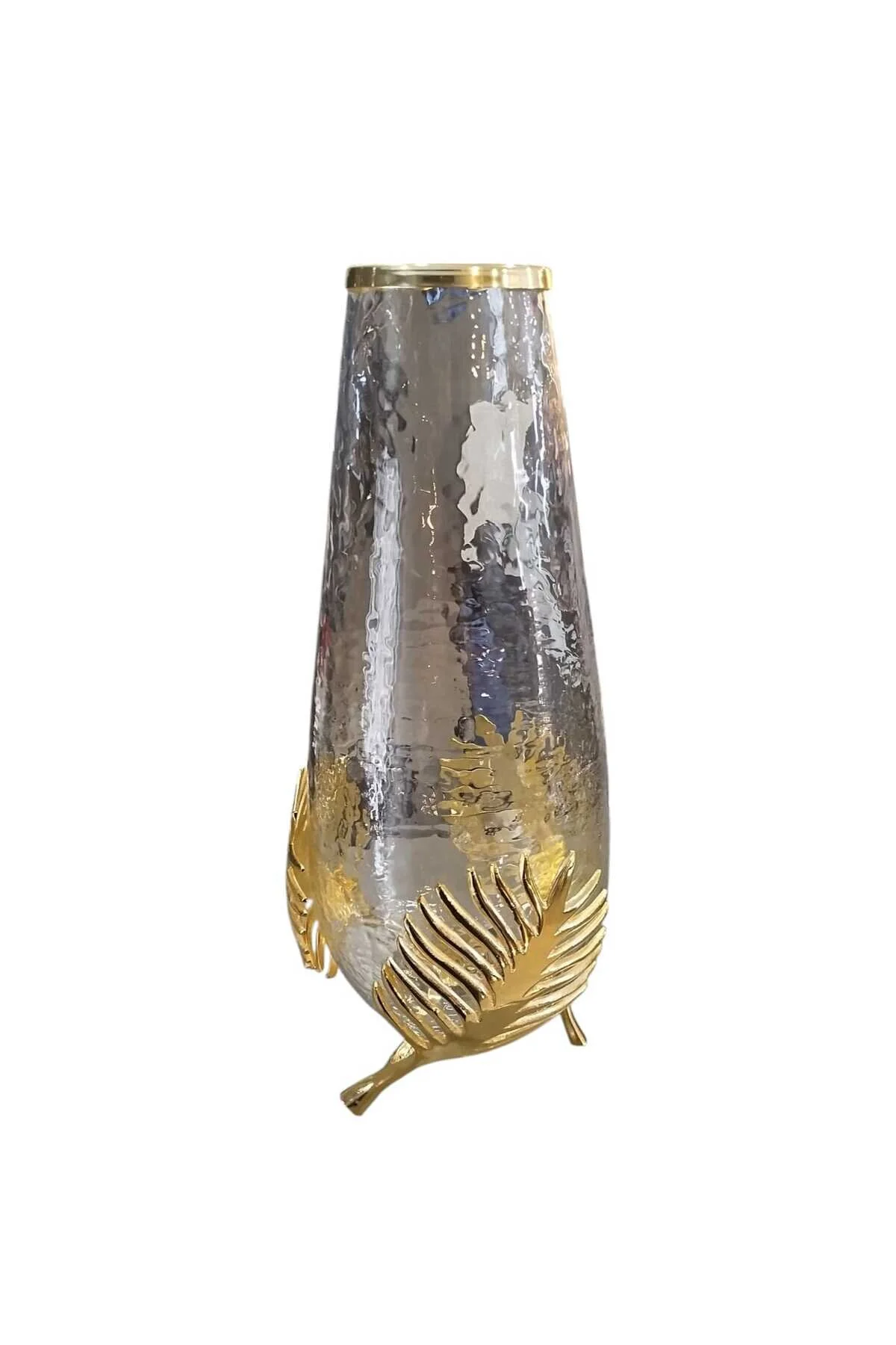 ست لوازم جانبی گلدان شیشه ای برگ فلزی 17X42 سانتی متر Mikasa Moor