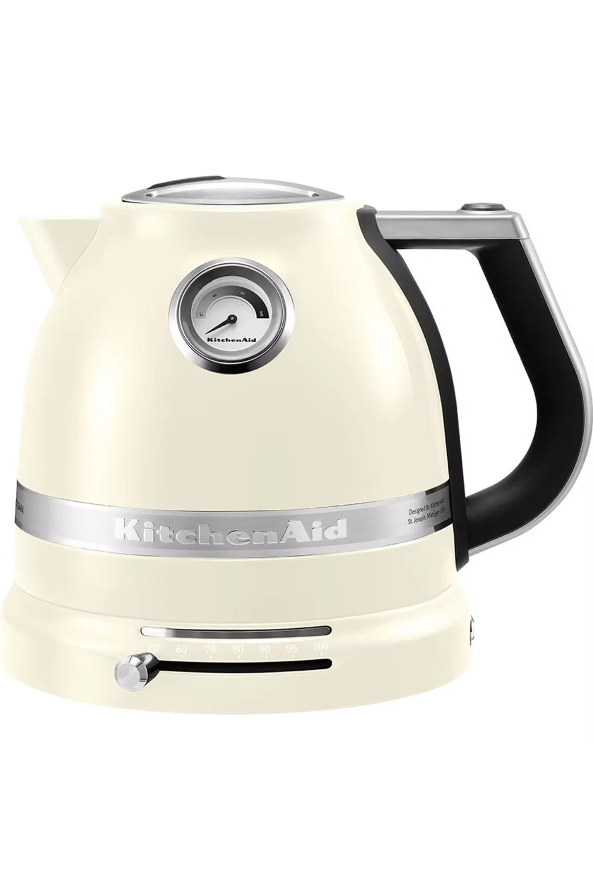 کتری برقی و گرم کن آب سفید Artisan 15 لیتر آبگرمکن 5Kek1522 کرم بادام Eac  Kitchenaid