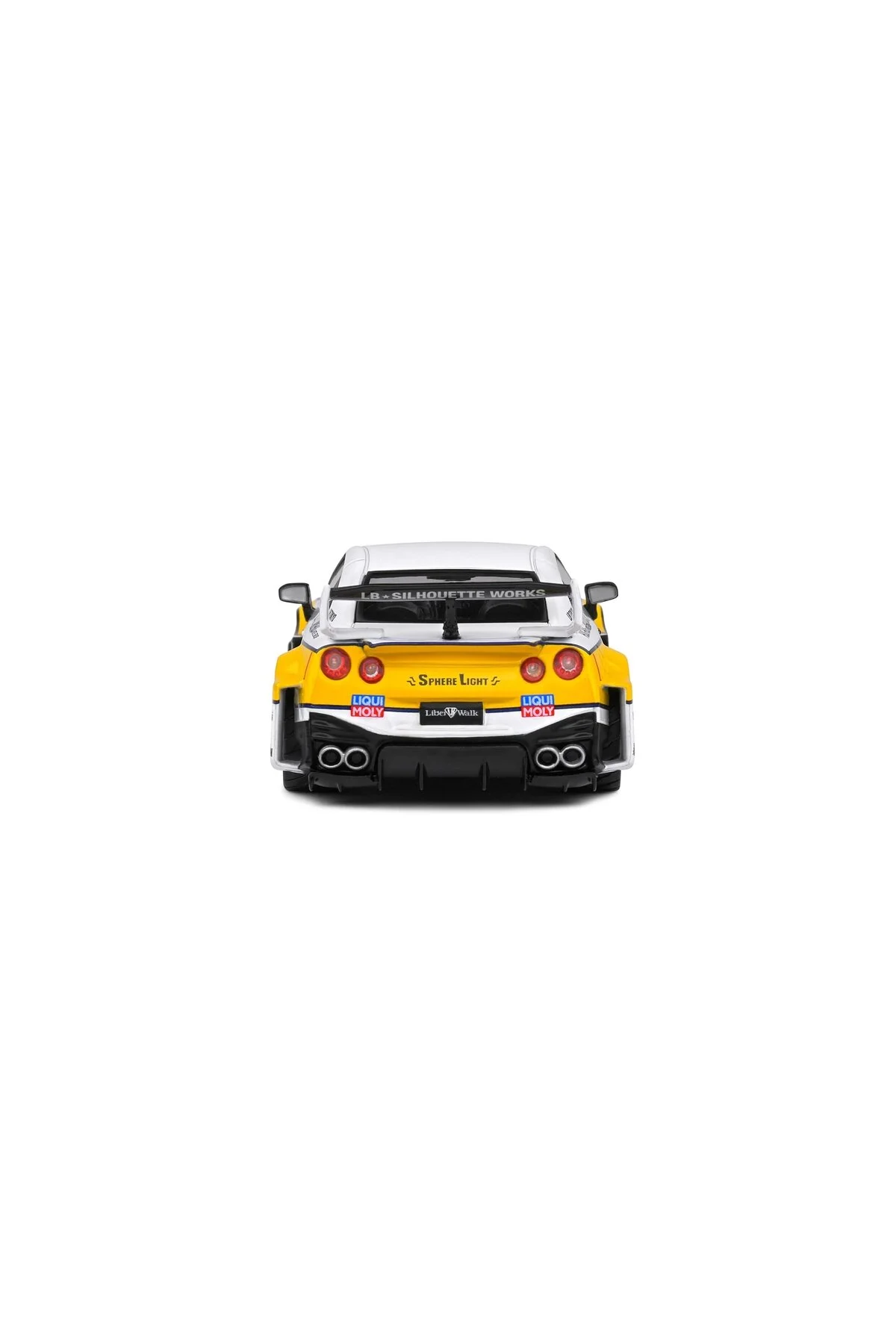 ماکت ماشین SOLIDO 1 43 NISSAN GTR35 LBWK SILHOUTTE WHITE سولیدو Solido