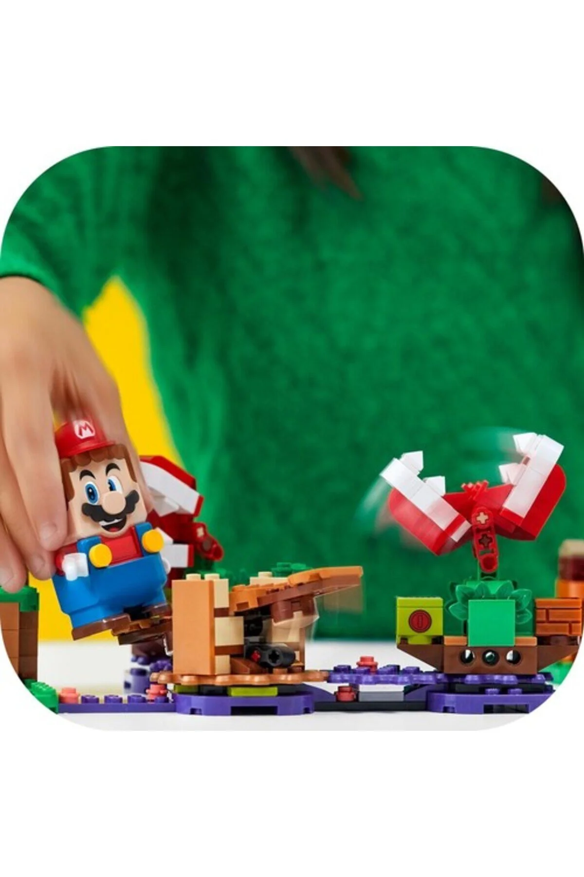 اسباب بازی های فیگور شخصیت چالش گیج کننده گیاه پیرانا SUPER MARIO 71382 اورجینال LEGO
