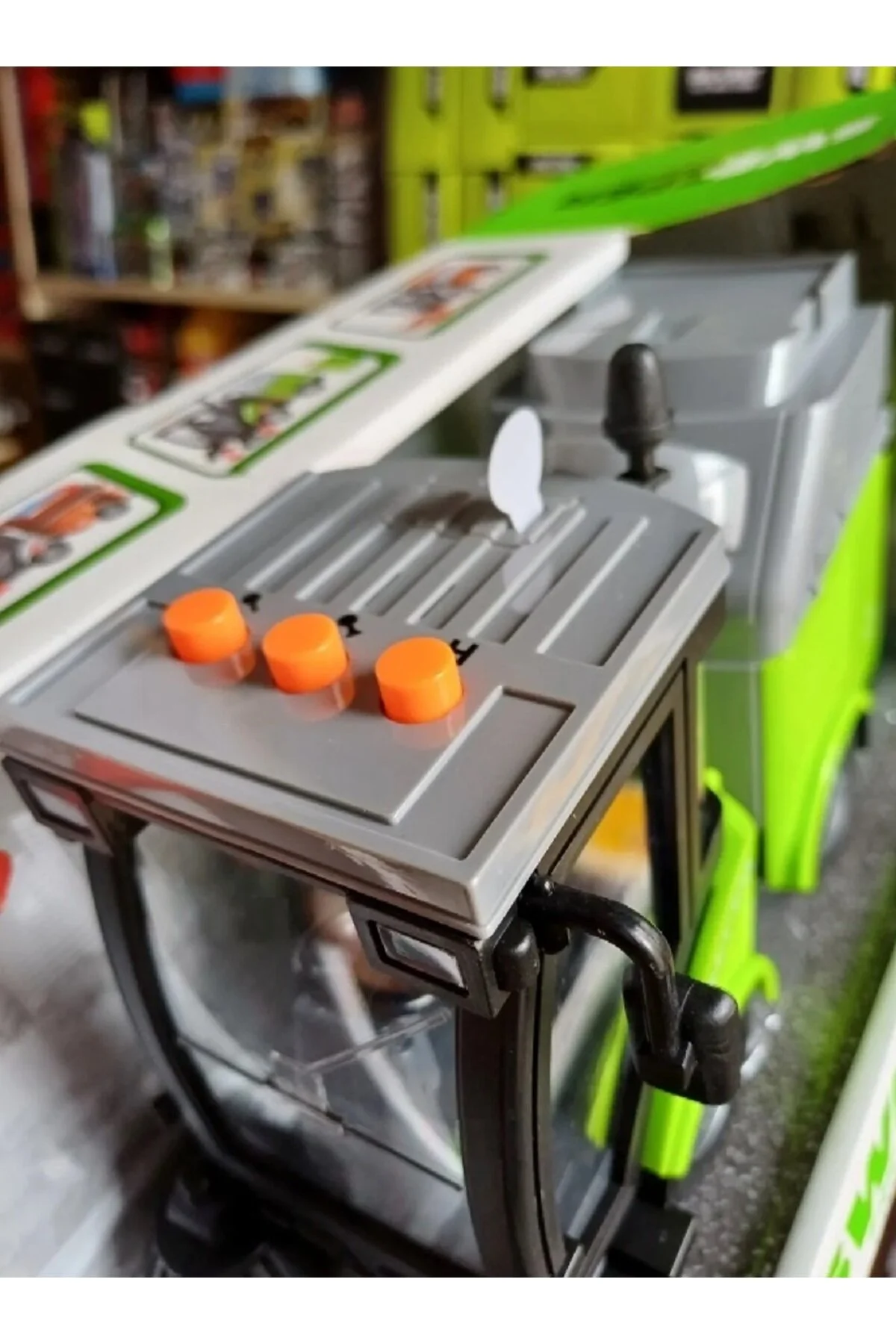 ماشین اسباب بازی وسیله نقلیه تمیز کردن شهر دوتایی زباله 1.16 TOY BREAKY LIGHT TOINE TOIND TUCKBAGE GREEN OYUNCAKSAHİLİ
