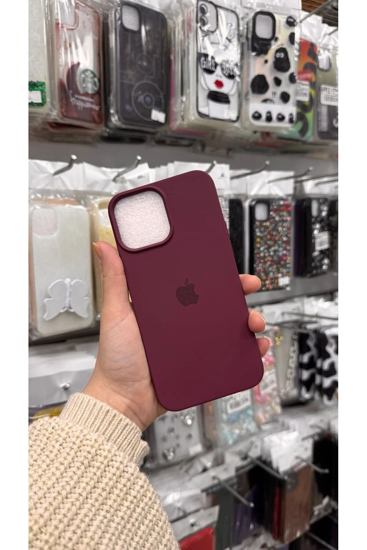 کاور و قاب APPLE IPHONE 13 PRO MAX سازگار با قسمت پایین پوشانده شده راه اندازی داخل مخملی TECNOTREND