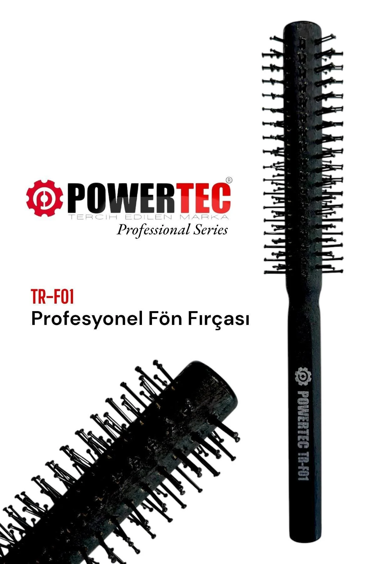سشوار سیاه برقی Tr 601 خشک کن حرفه ای و کردن مو + ضربه پاورتچ  Powertec