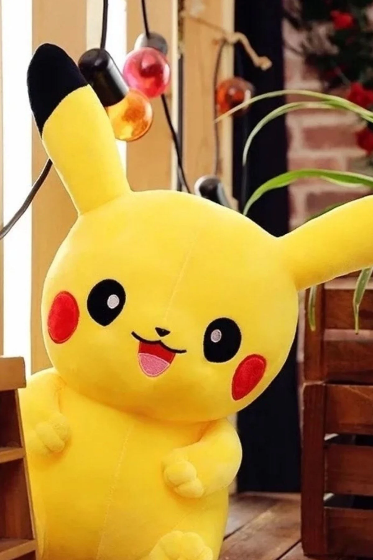 اسباب بازی های پشمی PIKACHU POKEMON PUSH TOY سایز بزرگ 40 سانتی متر sebura