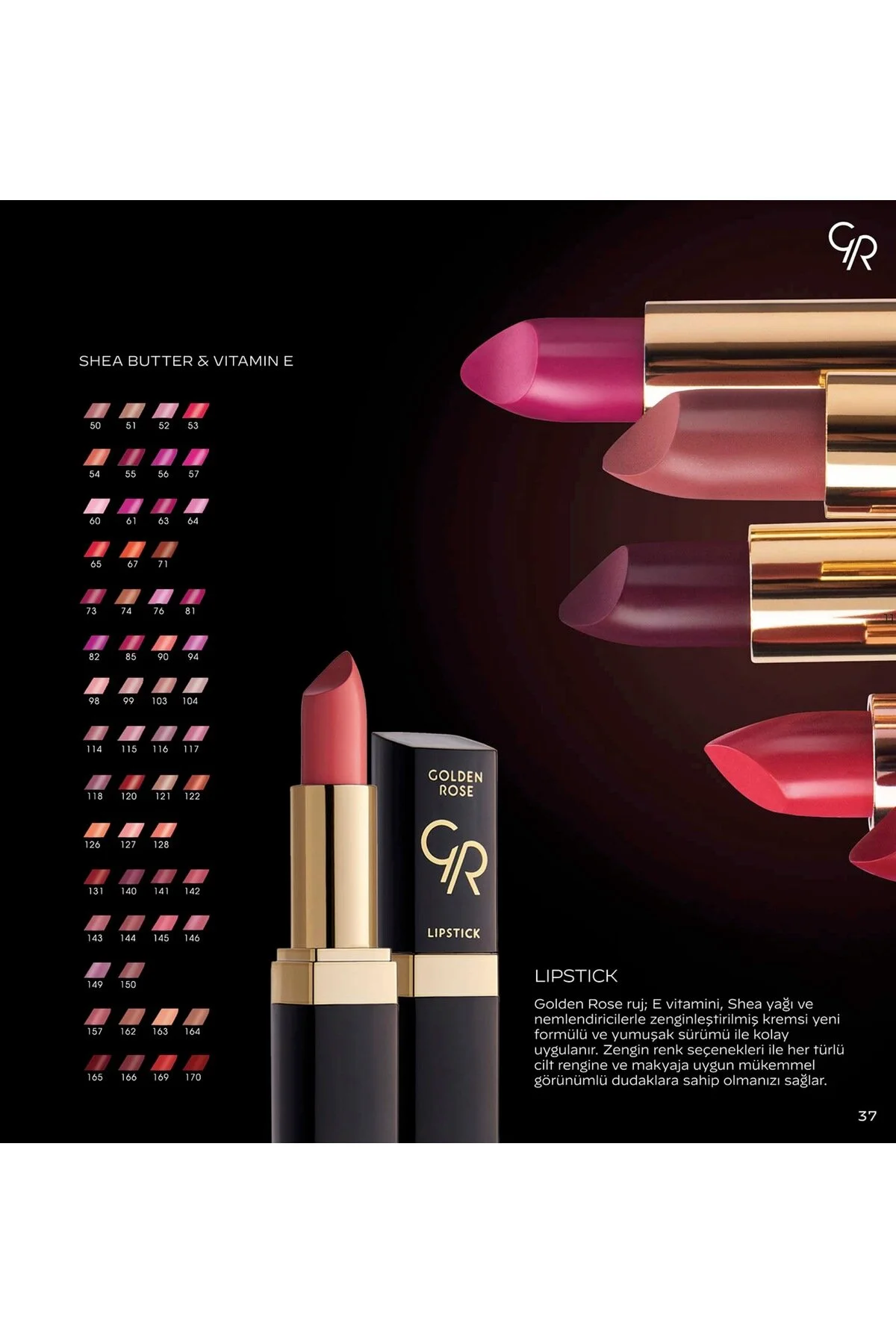 رژلب جامد مدل Lipstick رنگ قهوه ای شماره 69 گلدن رز Golden Rose