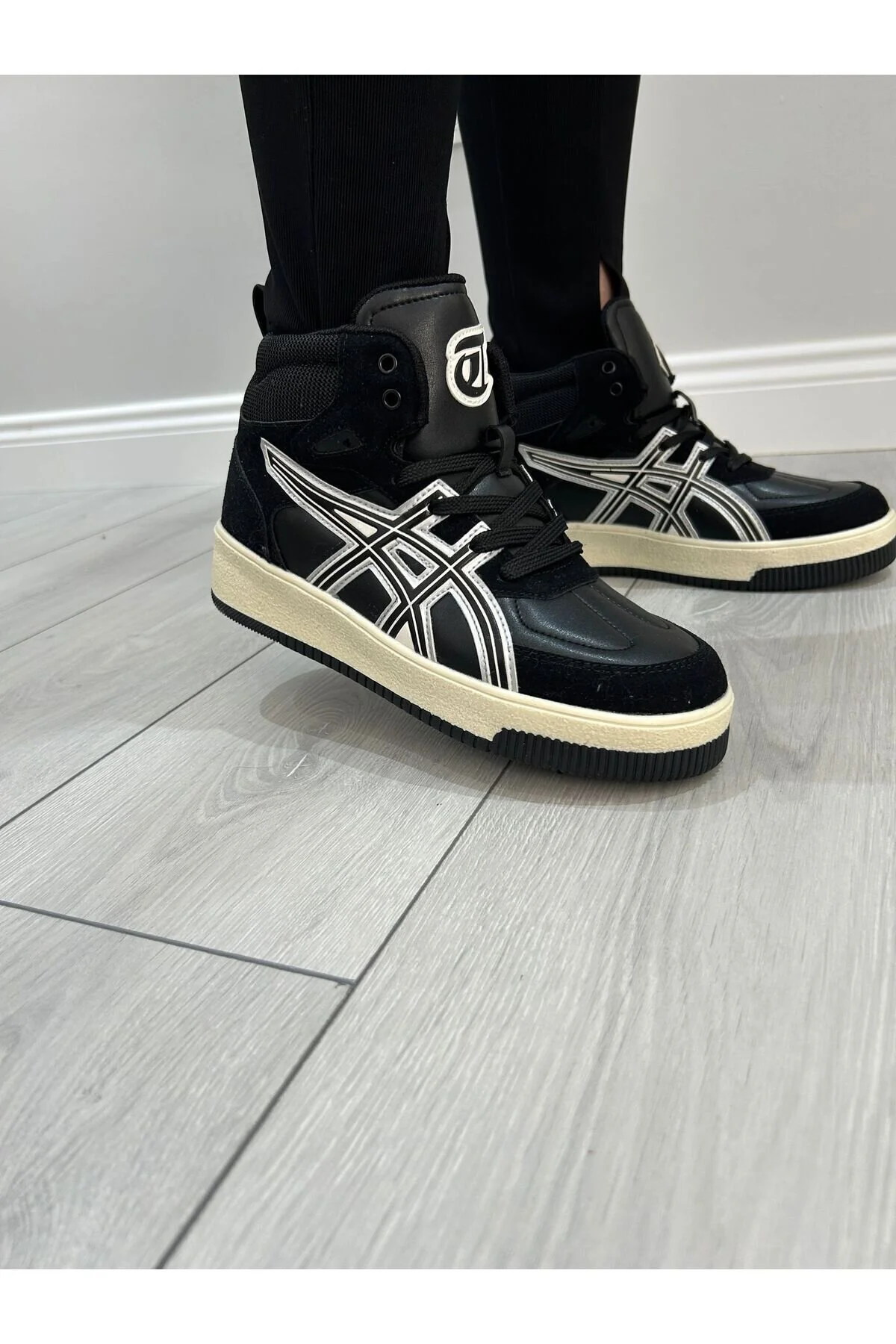 اسنیکر زنانه E TAYGER OXFORD UNISEX DAILY WOMEN BOT SPORTS 36 40 BLACK GRI eTayger