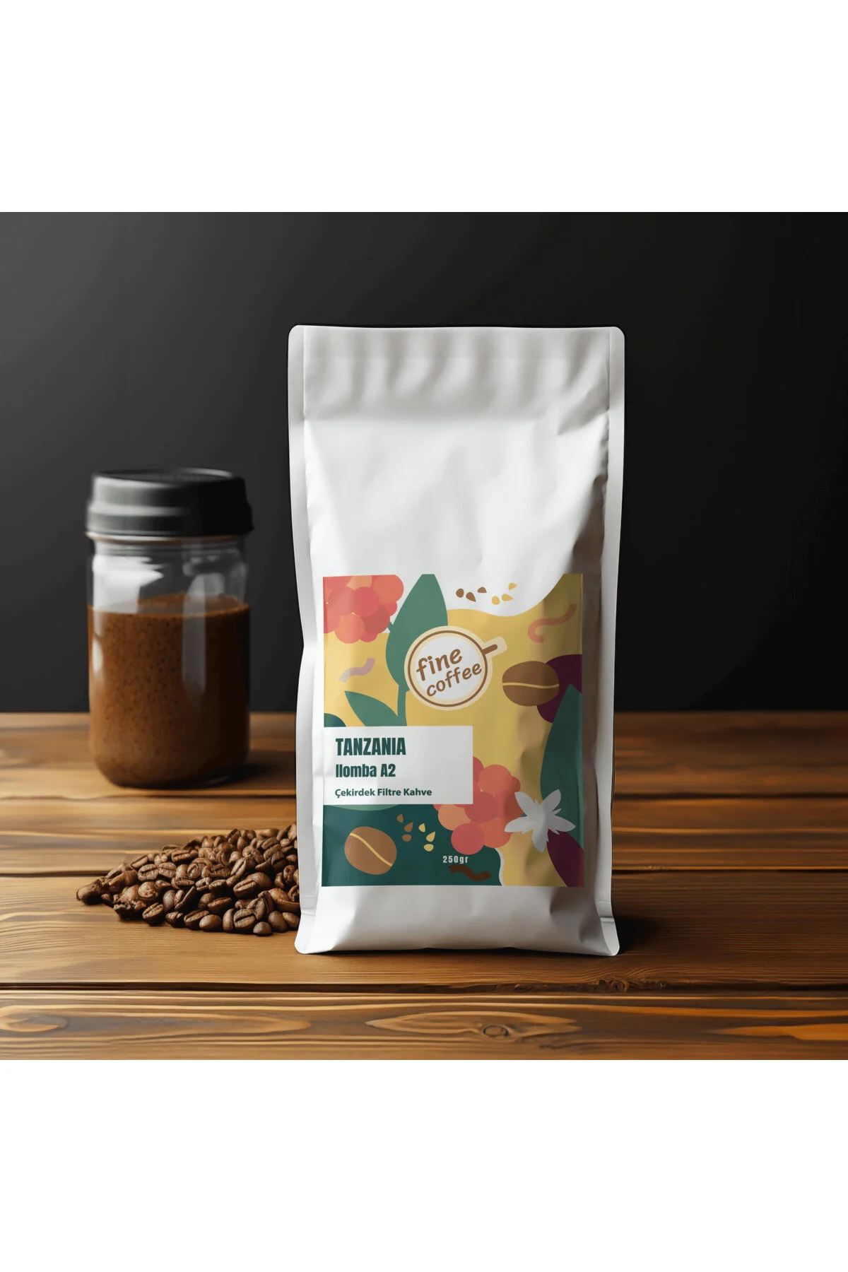 قهوه فیلتر و دانه کامل TANZANIA ILUPMBA بو داده محلی 250 گرم. FH finehome