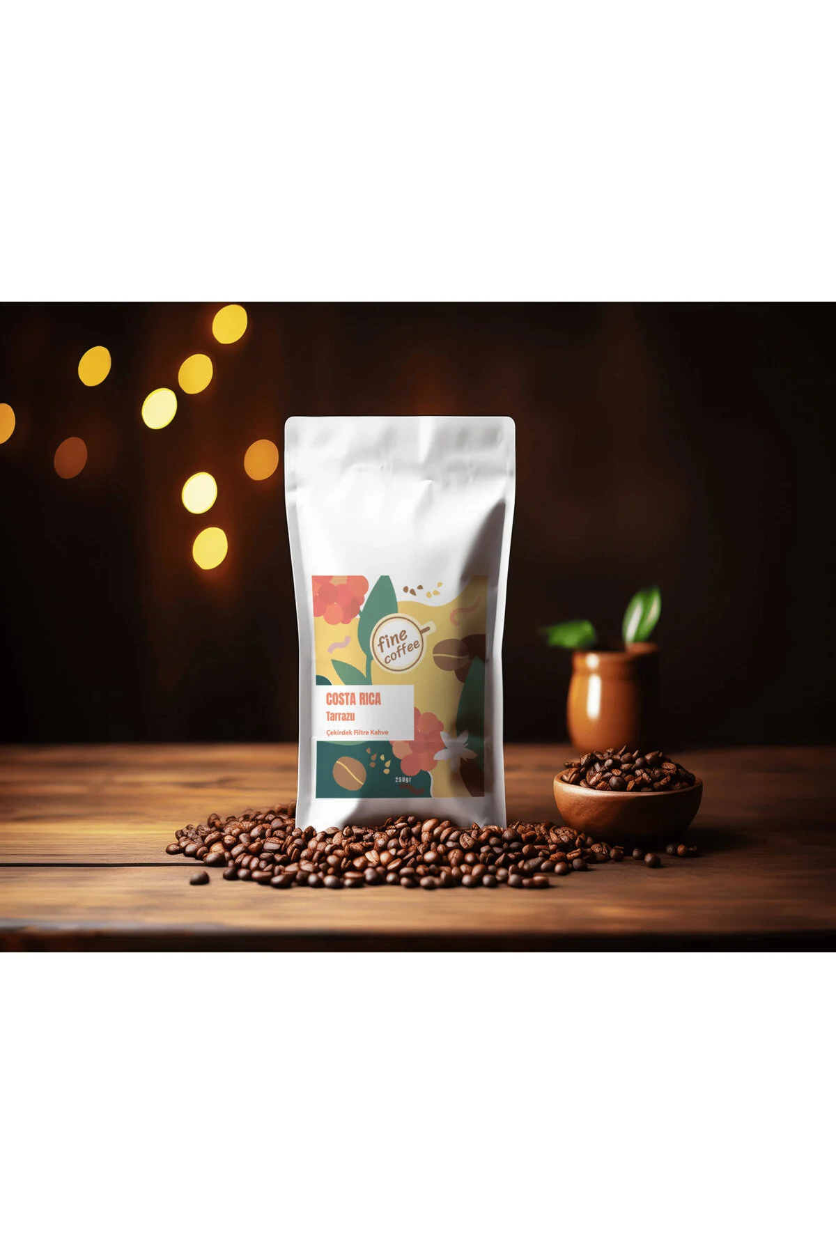قهوه فیلتر و دانه کامل کاستاریکا TARRAZU بو داده محلی 250 گرم. FH finehome