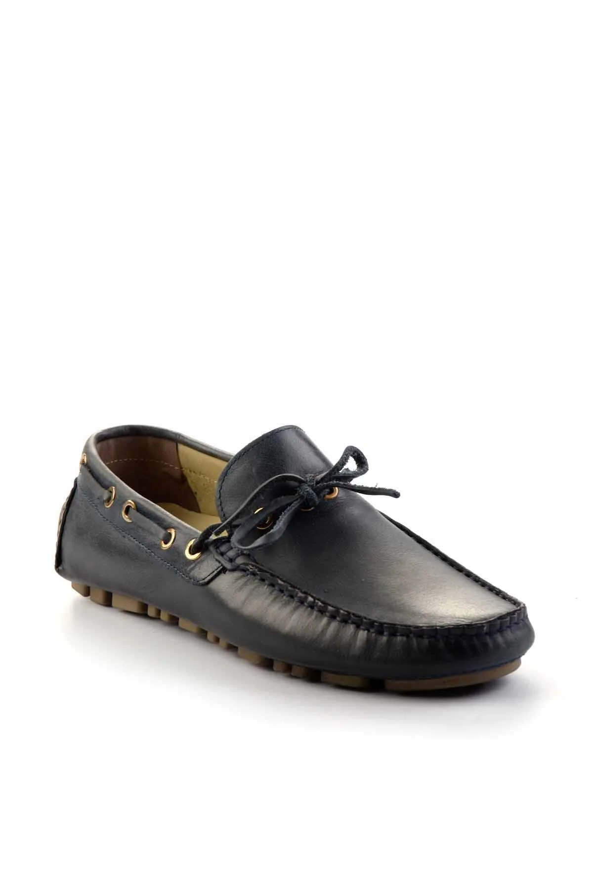 کفش مردانه Floter Blue Loafer چرمی بامبی Bambi