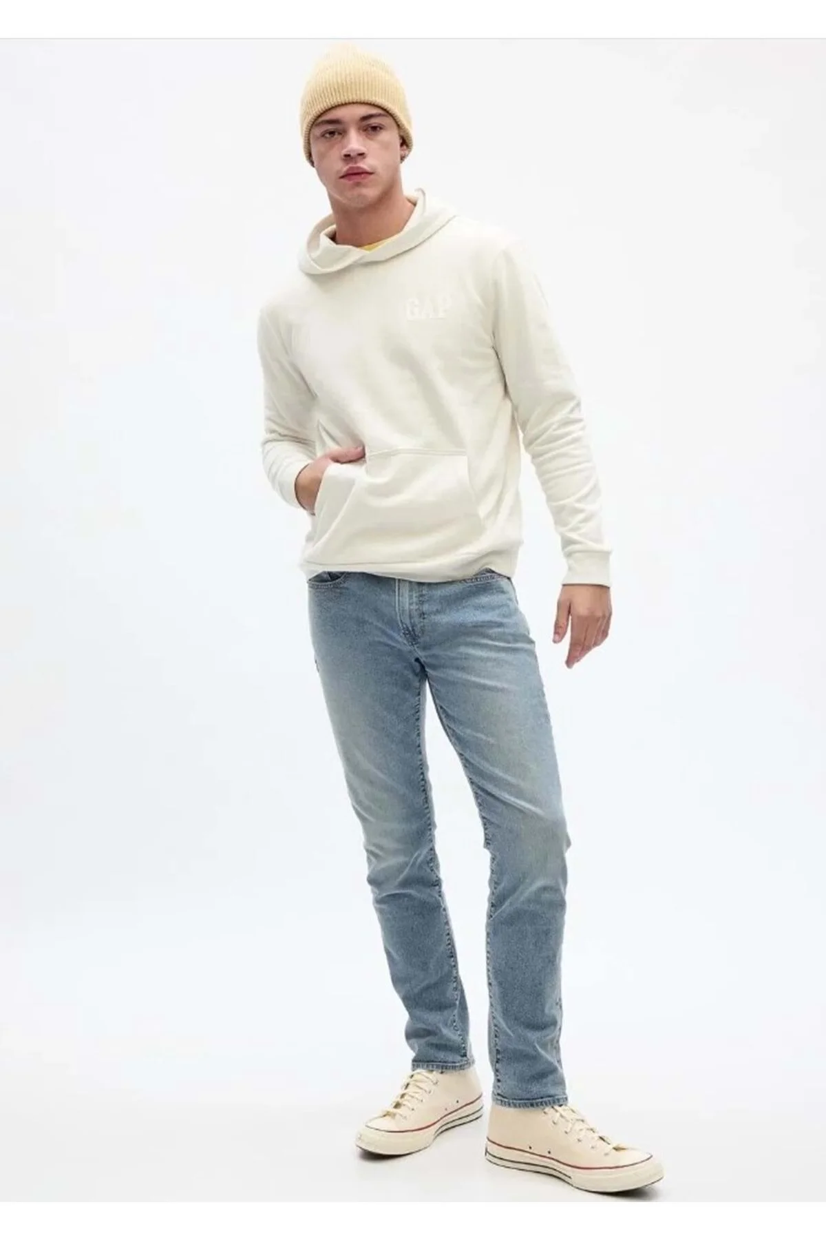 شلوار جین آبی روشن و مردانه SLIM WASHWELL ™ GAP
