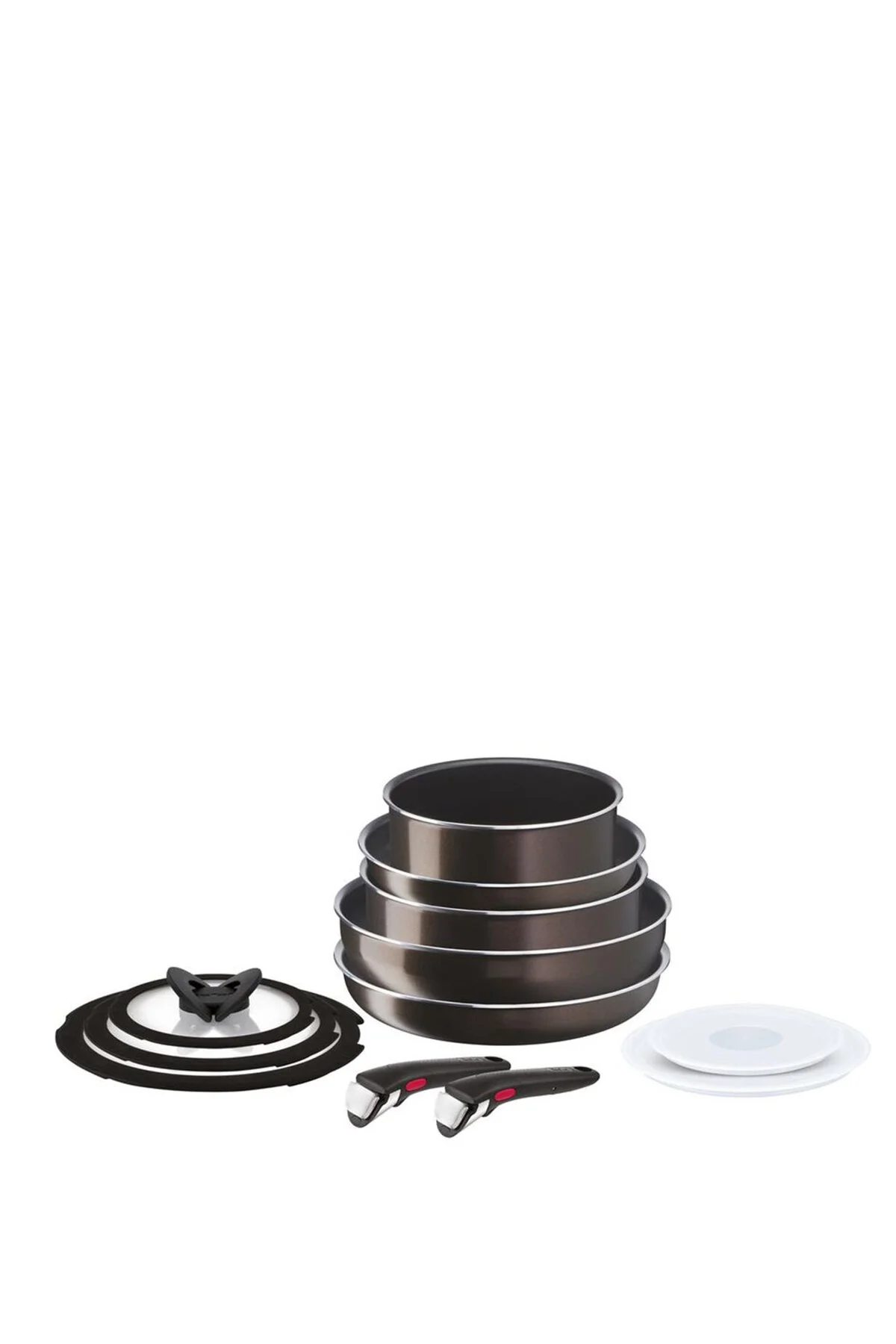 اشیاء دکوراتیو و مجسمه مجموعه ظروف آشپزی بزرگ INGENIO XL FORCE TITANIUM 2X 12 PIECE تفال TEFAL