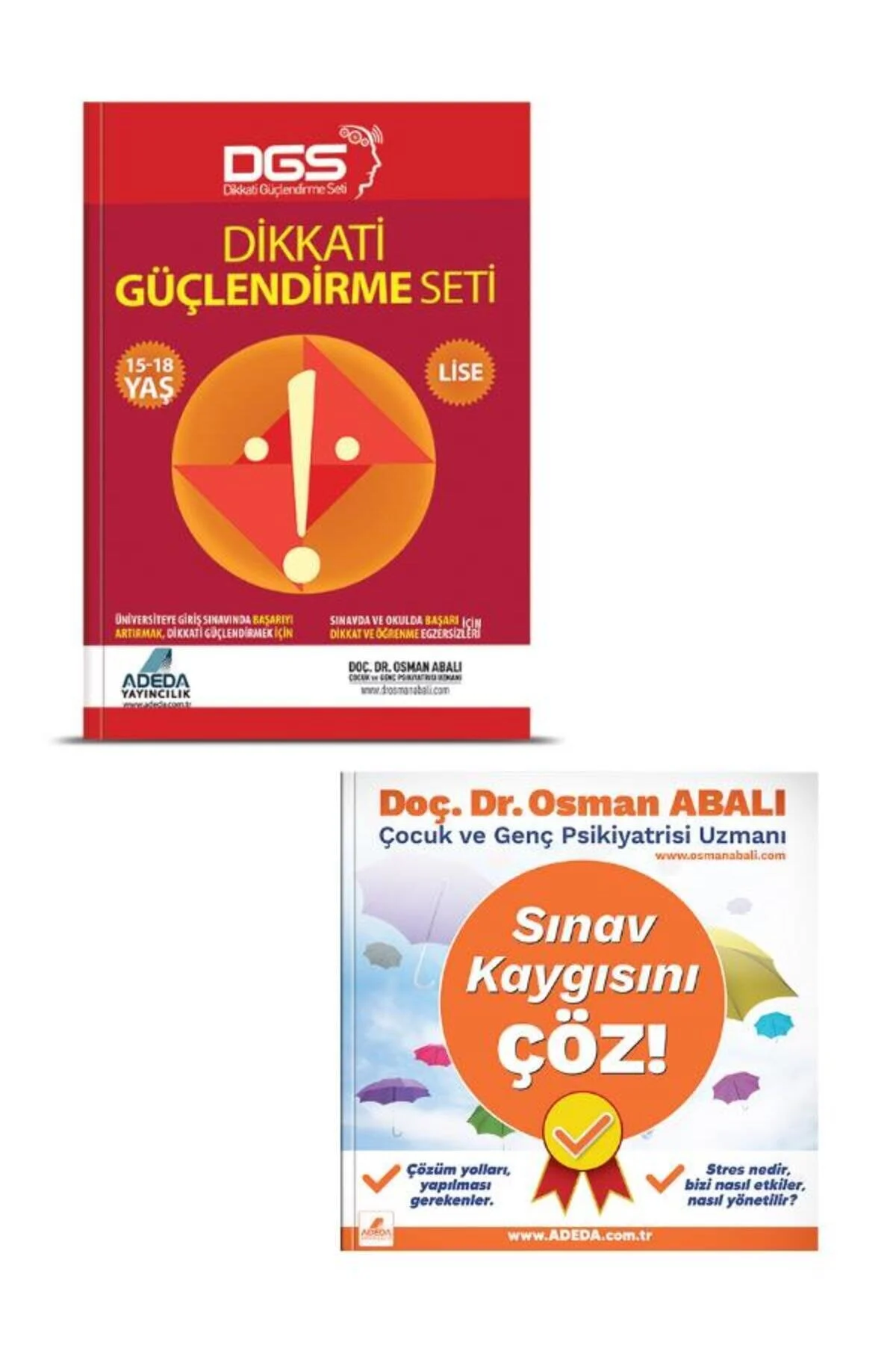 کتاب های فعالیت و آموزشی تقویت توجه مجموعه دبیرستان 15 18 سن اضطراب امتحان را حل کنید! Adeda Yayınları