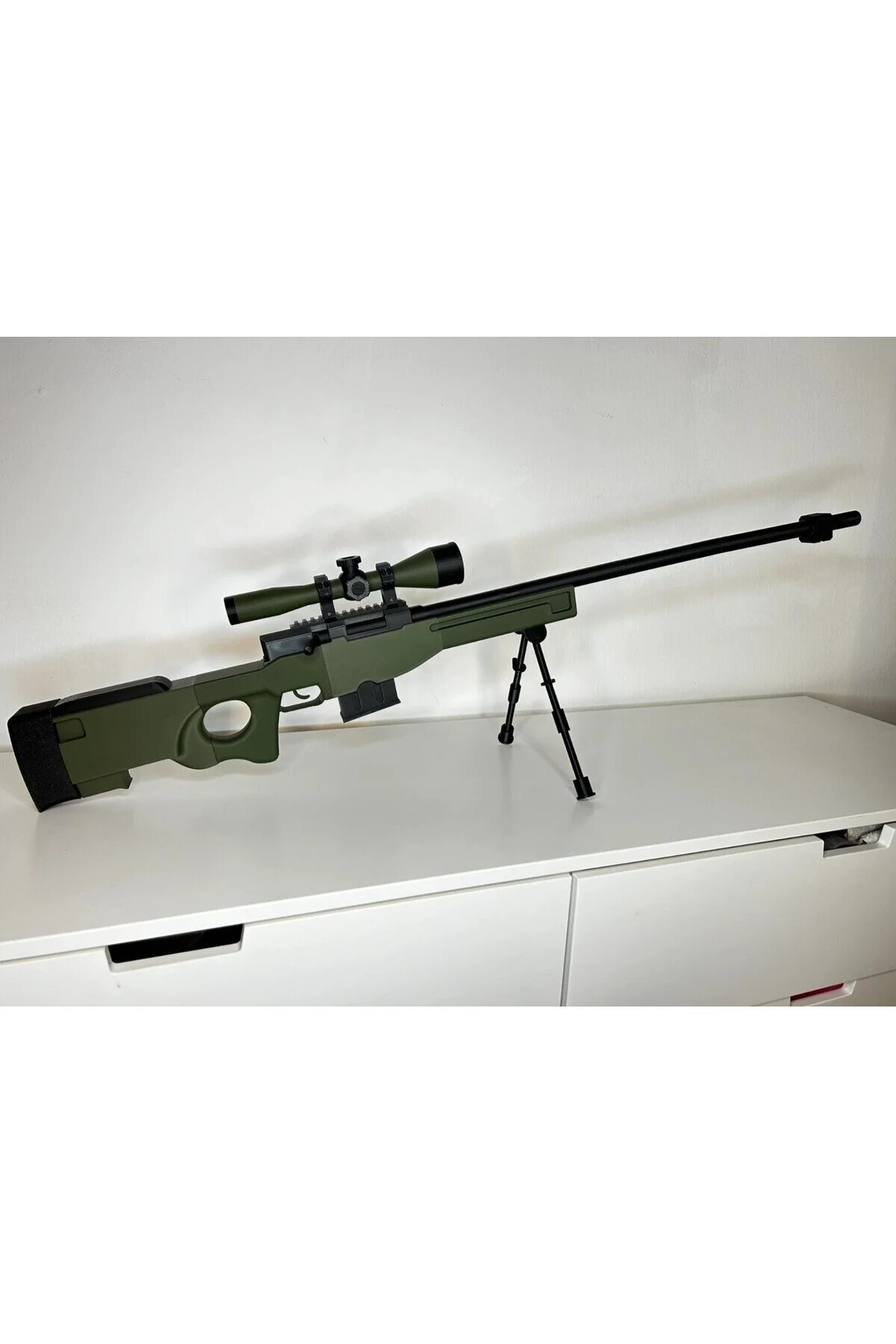 فیگور CSGO AWP SNIPER SIZE CONTER STRIKE 1 SCALE پلاستیک است کار نمی کند فقط تزئین FEEL