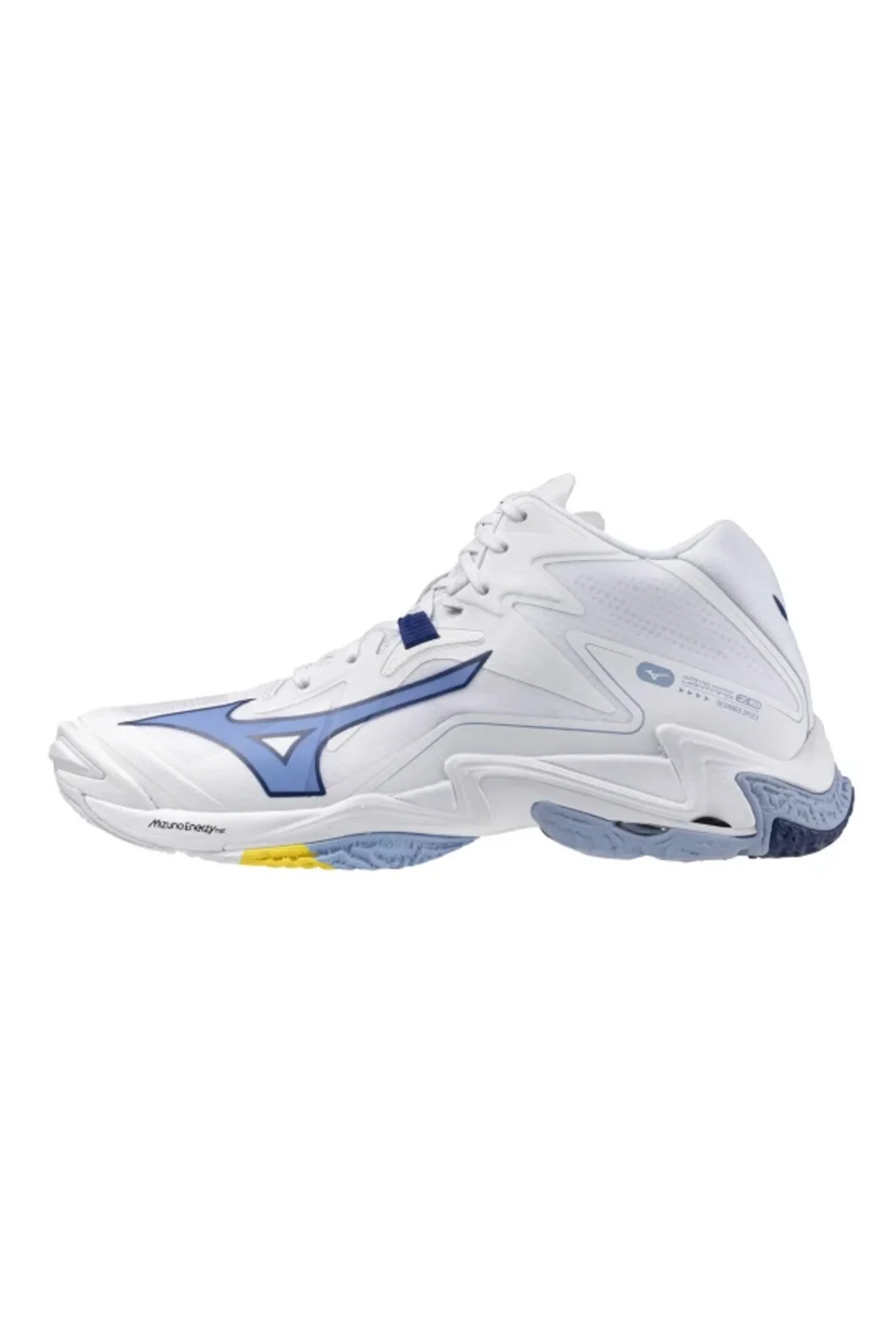کفش والیبال WAVE LIGHTNING Z8 MID UNISEX WALLEYBALL سفید آبی Mizuno