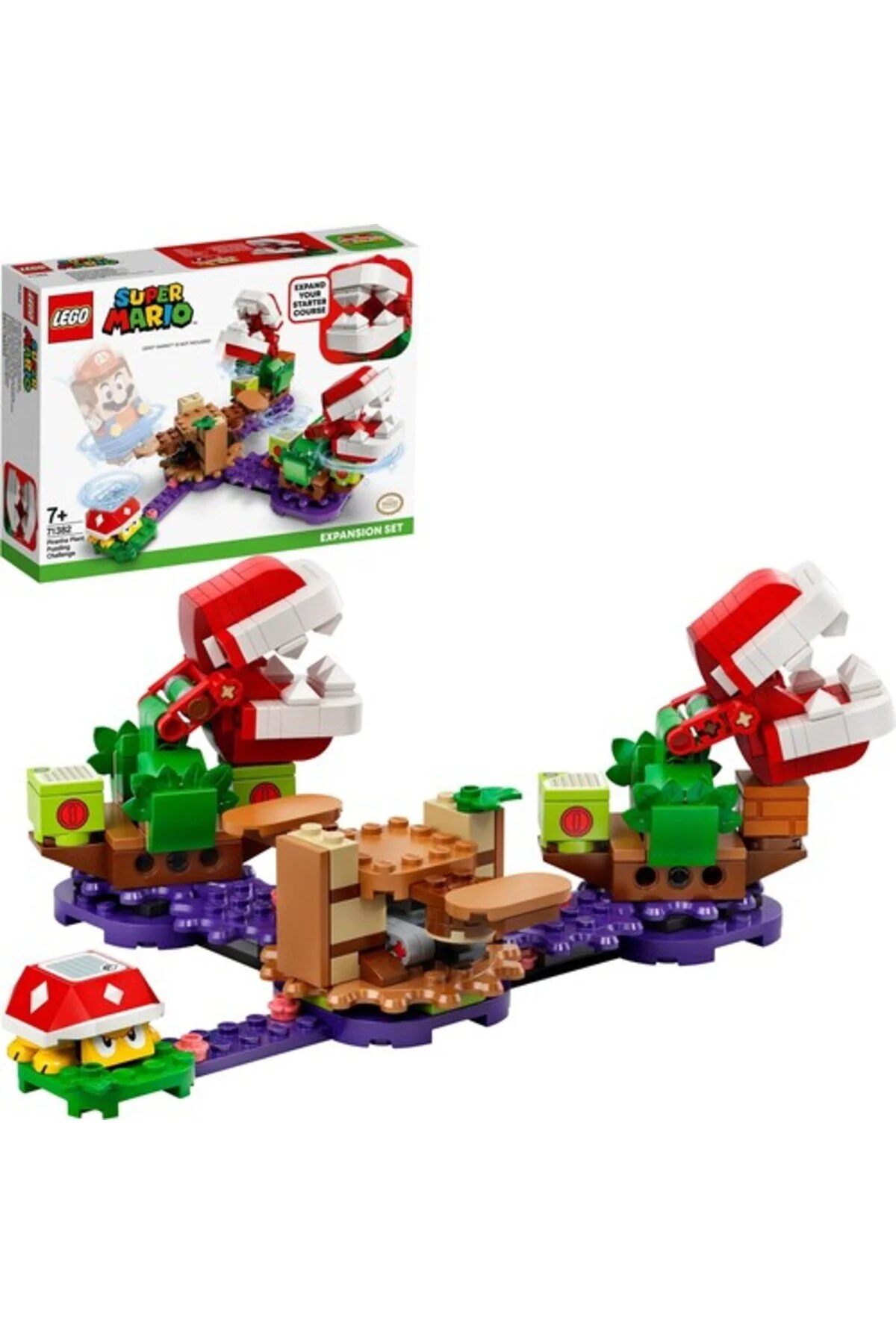 اسباب بازی های فیگور شخصیت SUPER MARIO 71382 PIRANHA PLANT CHALLENGE لگو LEGO