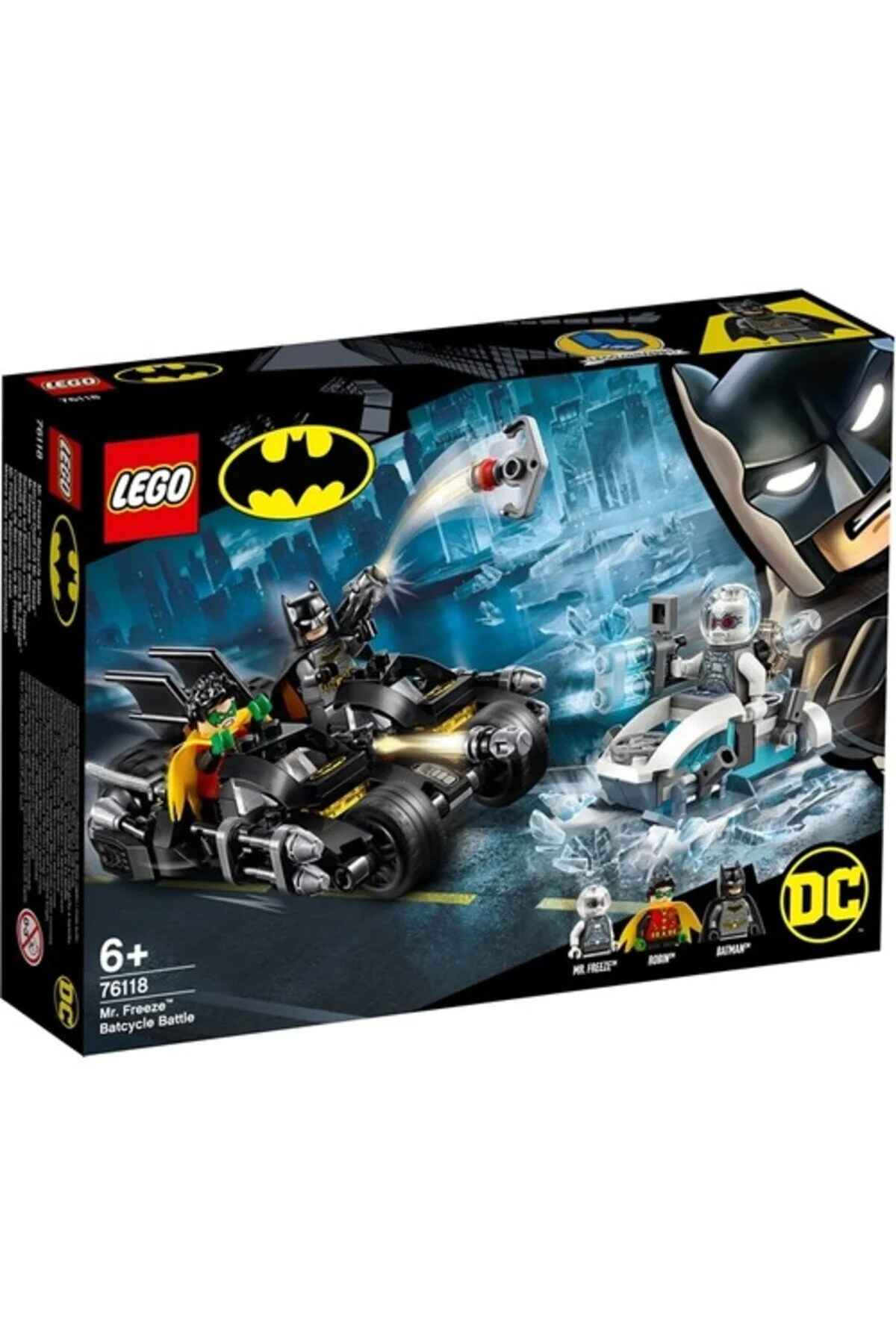 لگو SUPER HEROES 76118 MR. FREEZE BATCYCLE BATTLE اورجینال LEGO