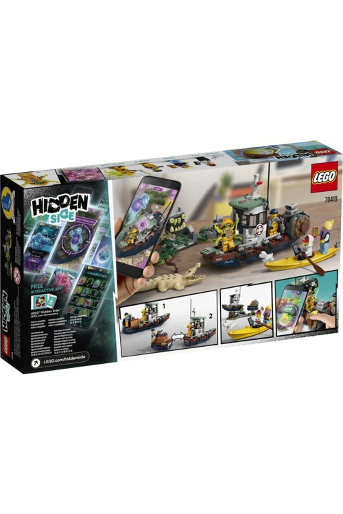لگو و اسباب بازی های ساخت محور HIDDEN SIDE 70419 WRECKED SHRIMP BOAT اورجینال LEGO