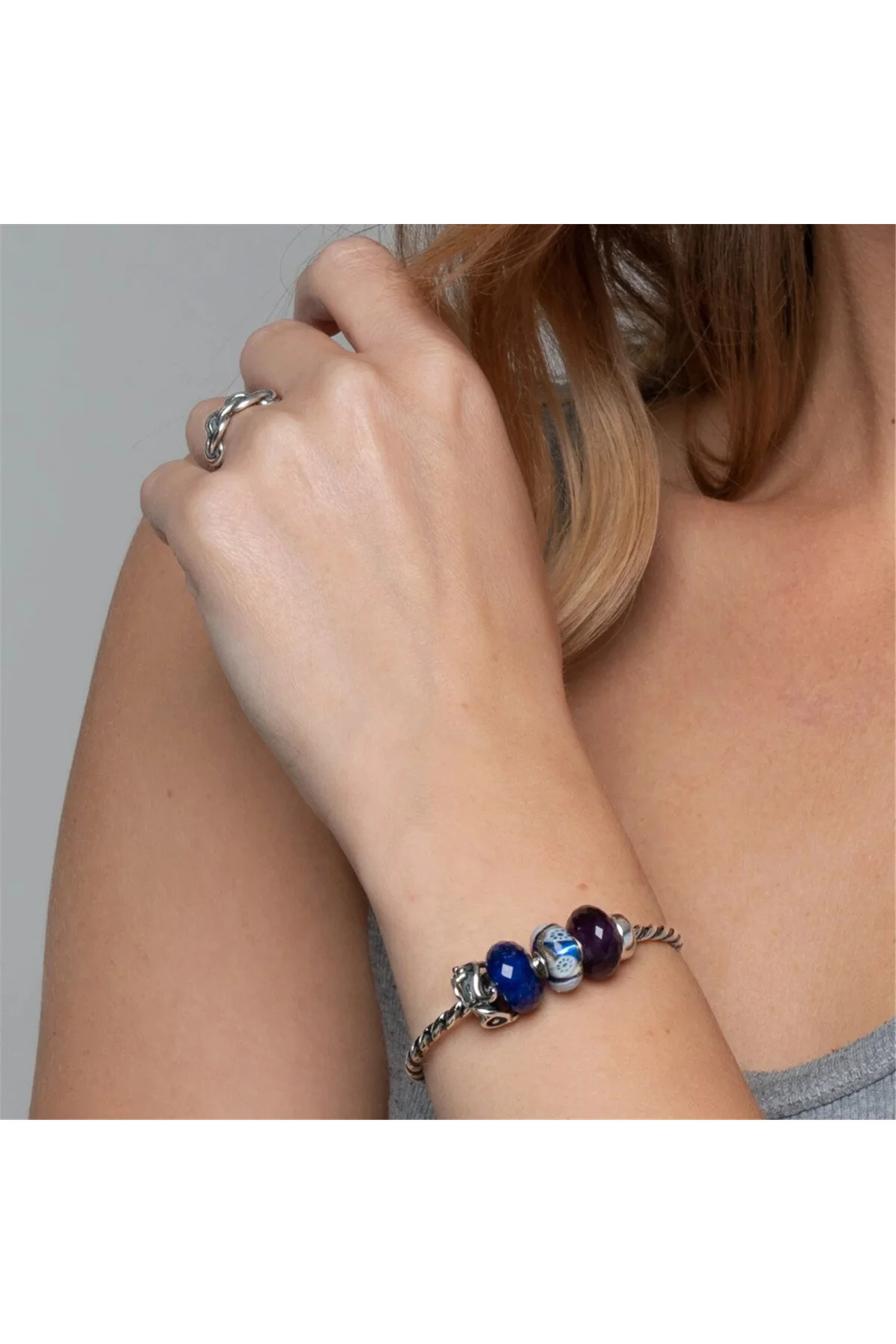 چارم طلسم لاجورد سنگ خودآگاهی و شجاعت Trollbeads