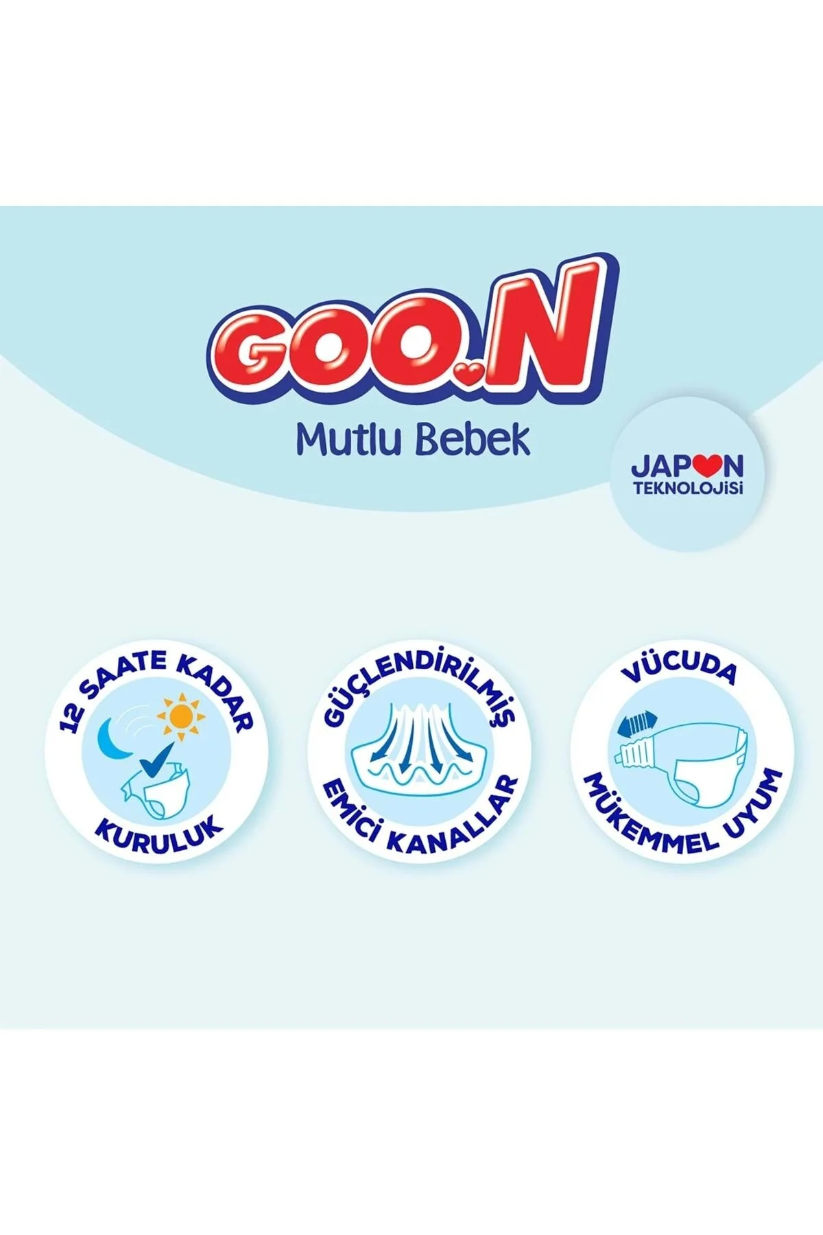 پوشک بچه GOON HAPPY سایز: 3 7 12 کیلوگرم MIDI 200 عددی فرصت اقتصادی PK اورجینال Goo.n