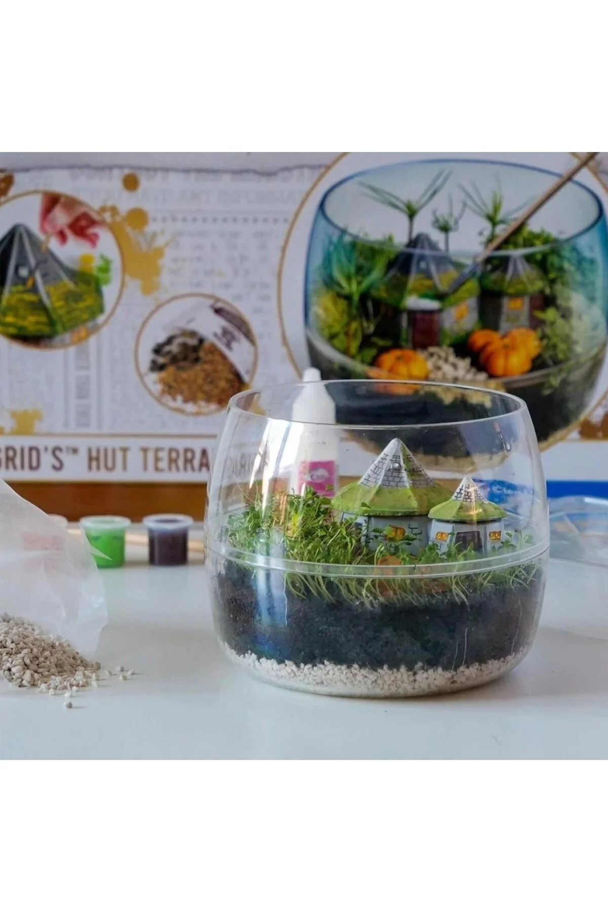اسباب بازی های آموزشی هری پاتر TERRARIUM HAGRID HUT شکل TRINKET تزئینی Basic Fun