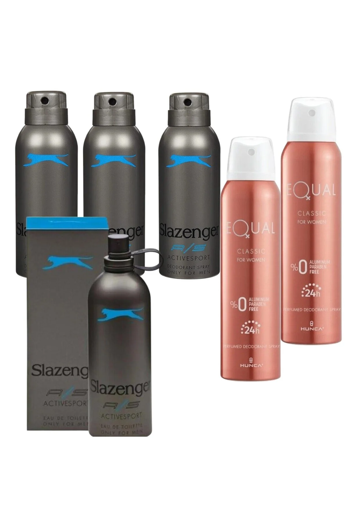 ست عطر مردانه ACTIVESPORT مردان آبی EDT 125 میلی لیتر + دئودورانت 150 3 قطعه برابر 2 Slazenger