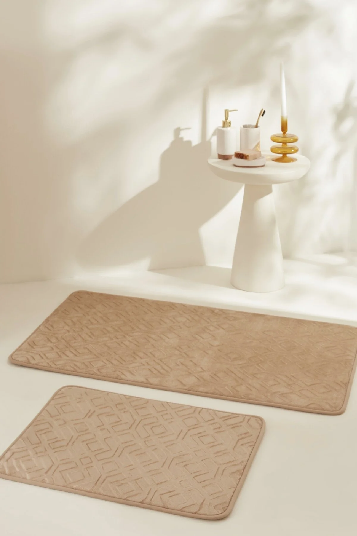 پادری حمام چند رنگ شکل 2 OF BATH MAT Karaca Home