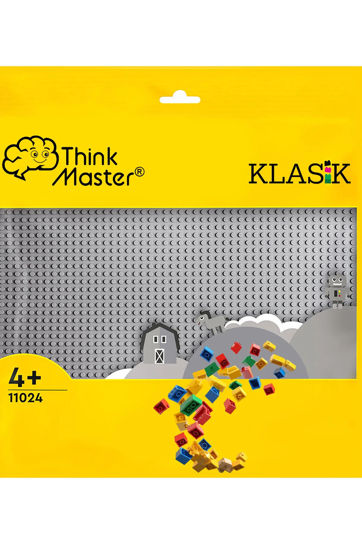 لگو و اسباب بازی های ساخت محور 11024 کلاسیک خاکستری کف زیر صفحه طبقه 25CMX25CM از ترکیه ThinkMaster