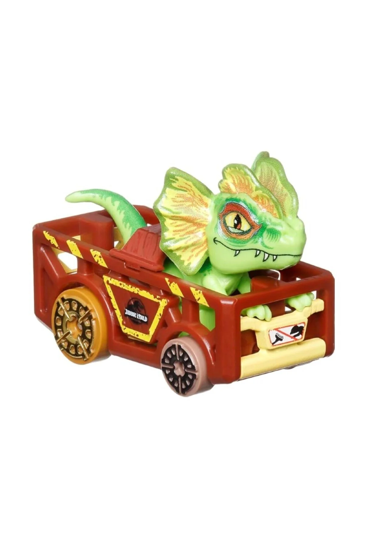 ماشین اسباب بازی ابزارهای شخصیت تک مسابقه ای JURASSIC WORLD DILOPHOSAURUS HKB86 HKD34 هات ویلز HOT WHEELS
