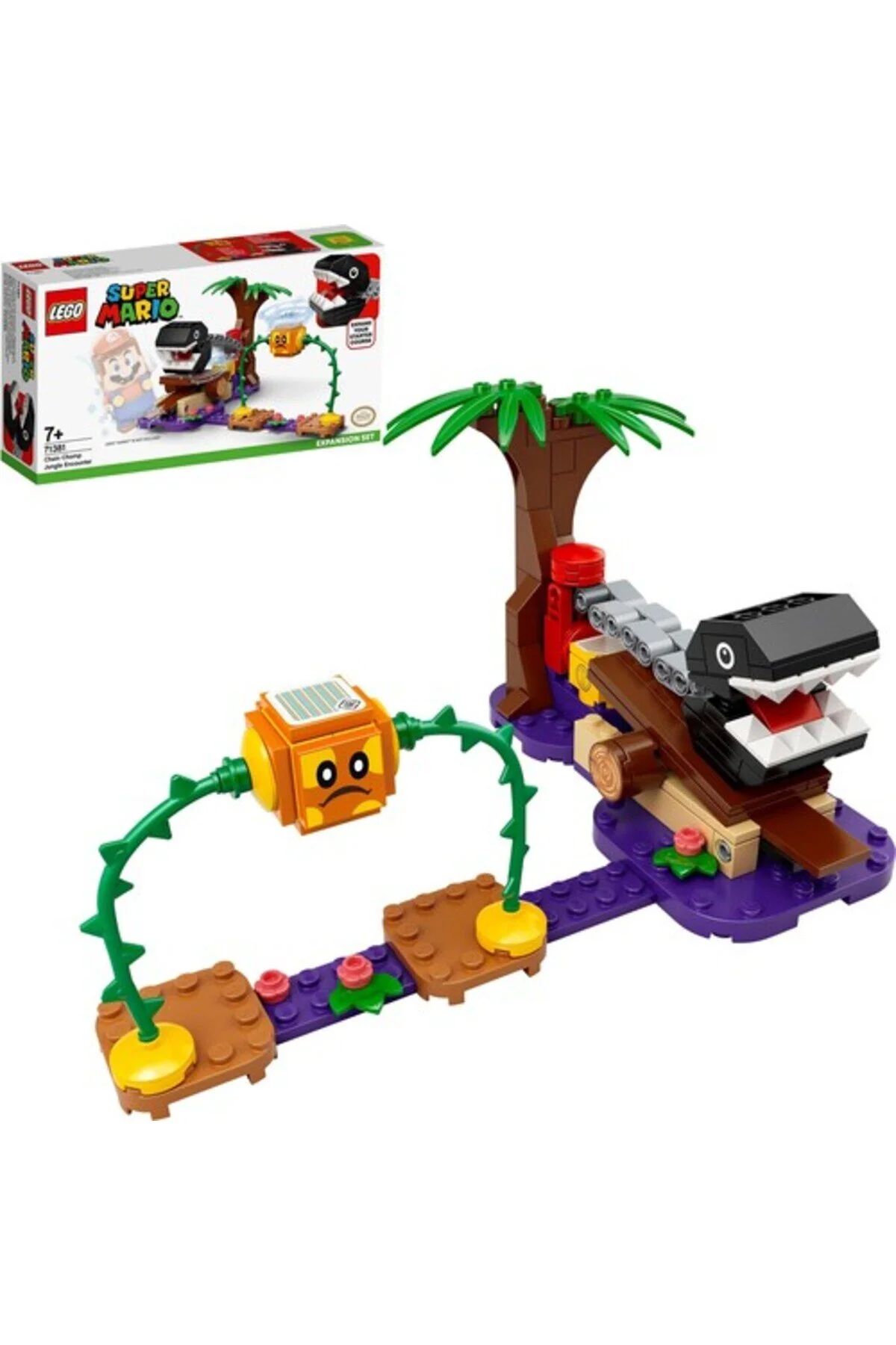 اسباب بازی های فیگور شخصیت SUPER MARIO CHAIN CHOMP FOREST MATCH ADVENTURE مجموعه 71381 لگو LEGO