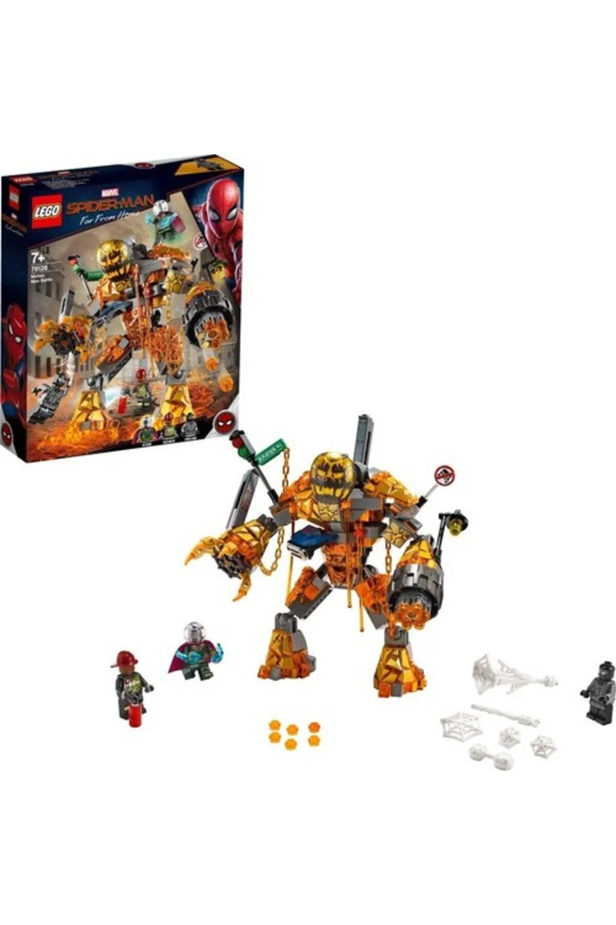 اسباب بازی های فیگور دیگر SUPER HEROES 76128 MOLTEN MAN BATTLE اورجینال LEGO