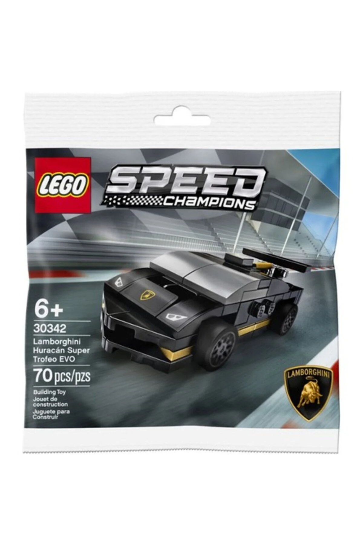 لگو و اسباب بازی های ساخت محور چند رنگ Speed ​​Champions 30342 Lamborghini Huracán Super Trofeo Evo LEGO
