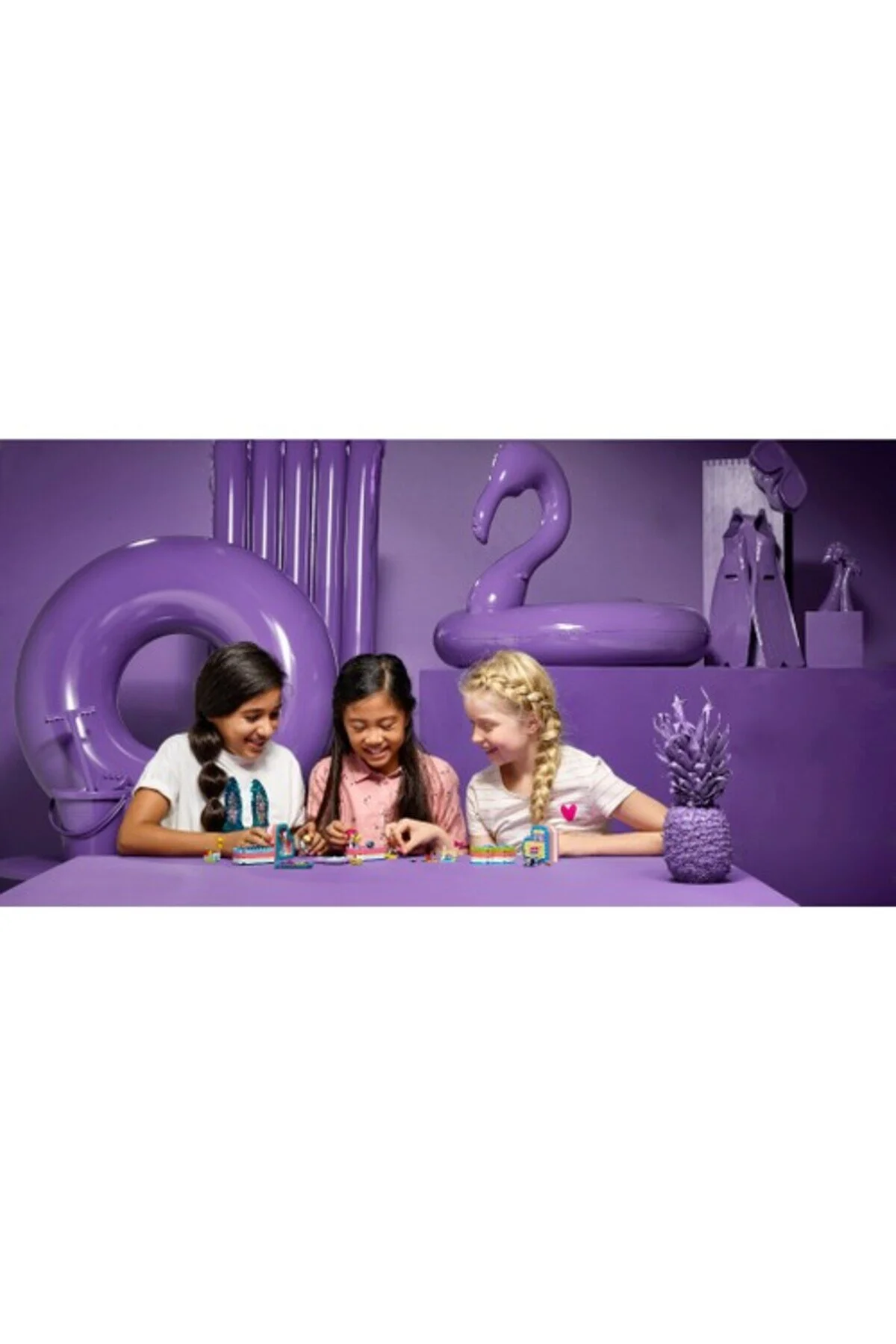 لگو و اسباب بازی های ساخت محور سفید مردانه زنانه 41384 Friends Andrea's Summer Heart Box LEGO