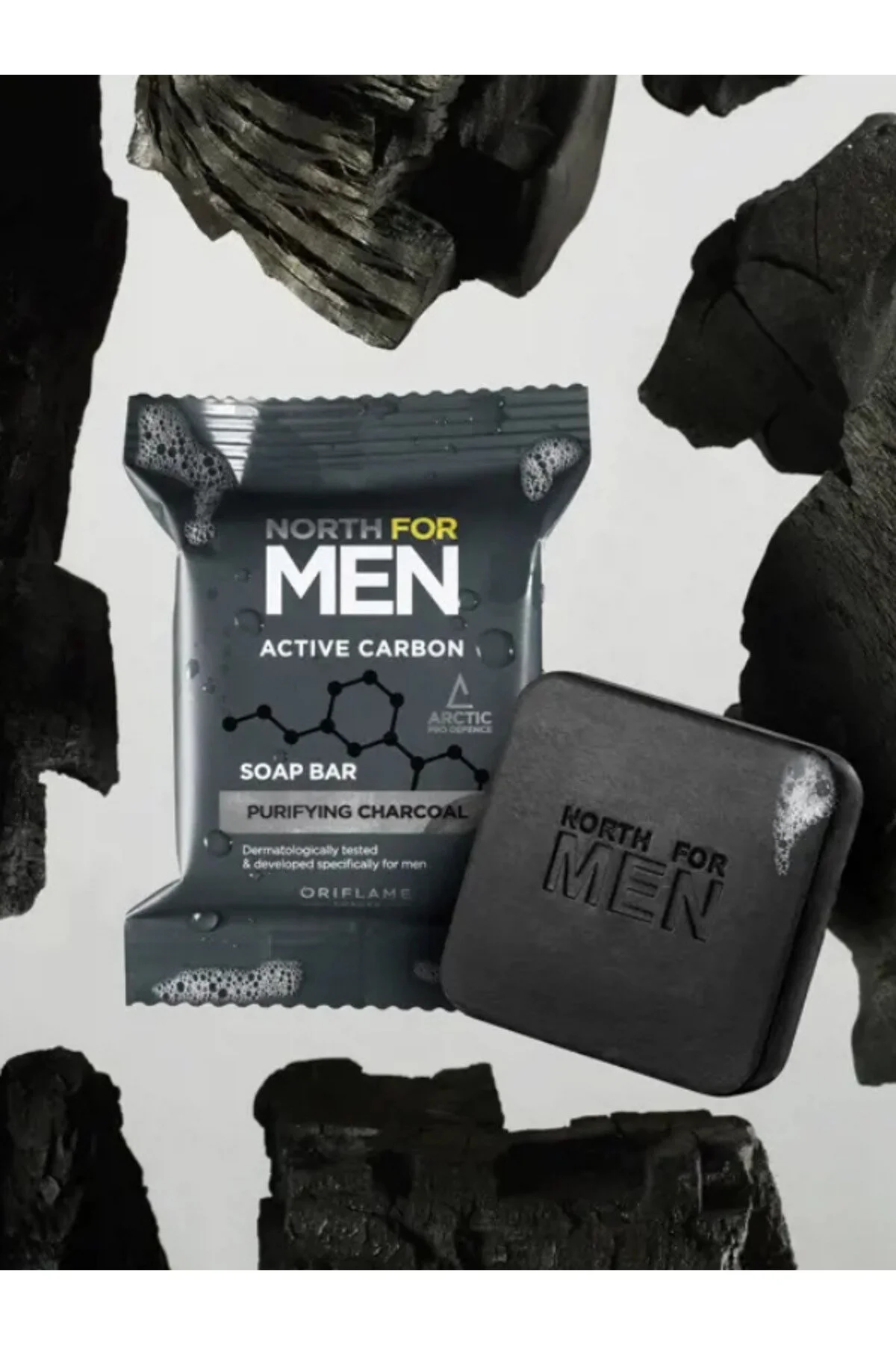 صابون کربن اکتیو ویژه آقایان 100 گرم اوریفلیم north for men Oriflame North for Men