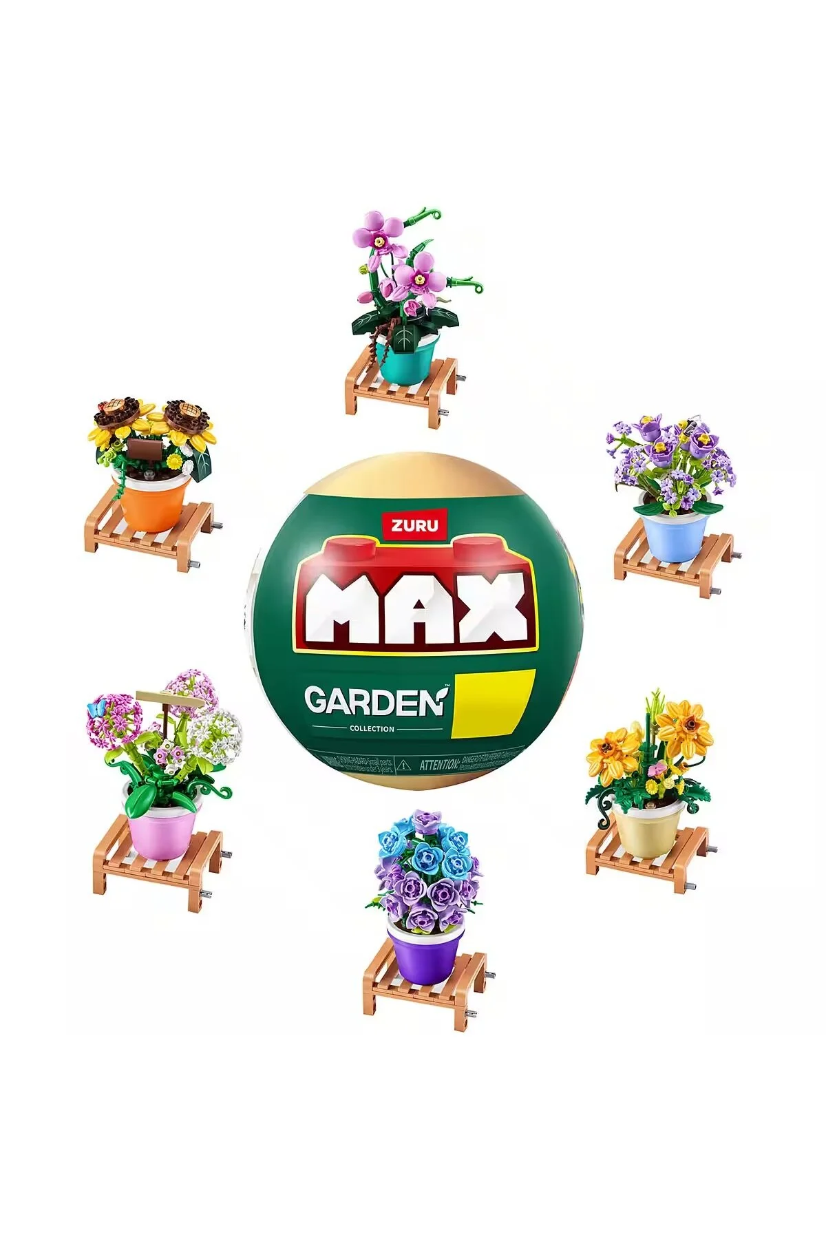 لگو و اسباب بازی های ساخت محور GARDEN MAX POTTED PLANTS SURPRISE 152 PIECES PACKAGE 83183 از ترکیه Zuru