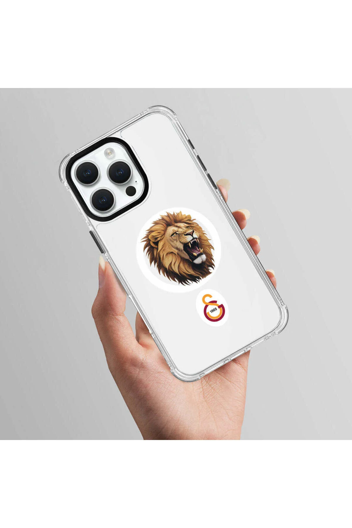 کاور و قاب گوشی دارای مجوز گالاتاسرای اصلان کوکره آرما MAGSAFE سازگار با IPHONE 15 PRO MAX Galatasaray