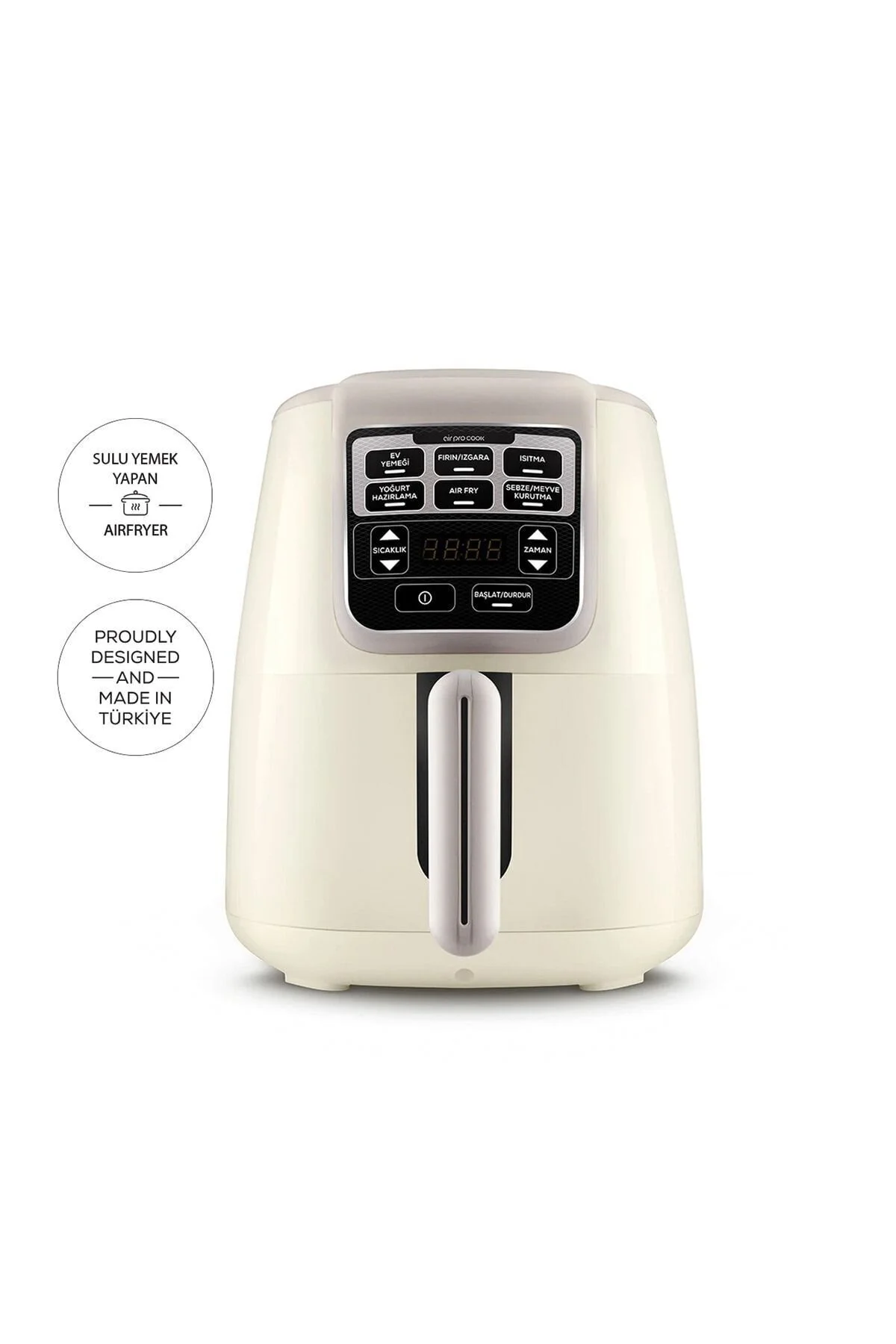 سرخ کن نود هوا پز وسرخ سخنگوی Air Pro Cook Xl 2 In 1 Airfryer کاراجا Karaca