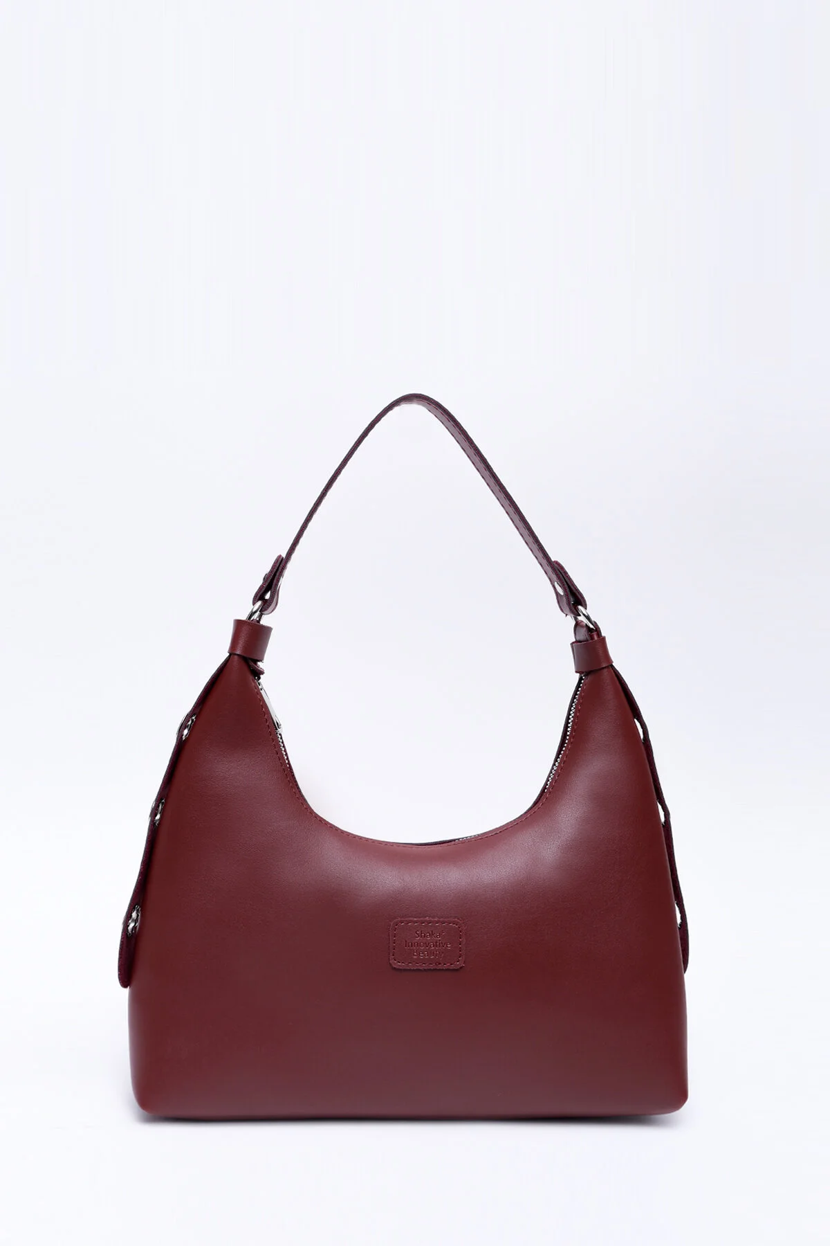 کیف شانه ای چرم مصنوعی زنانه مدل CLARET RED SHK82 تک محفظه Shaka