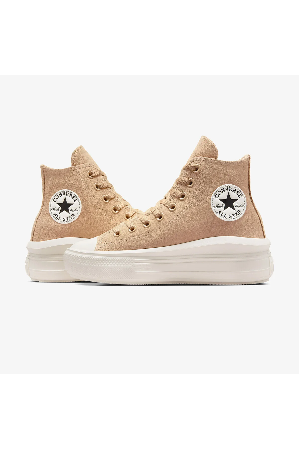 اسنیکر کفش ورزشی جیر قهوه ای یونیسکس پلت فرم ALL STAR MOVE چاک تیلور کانورس Converse