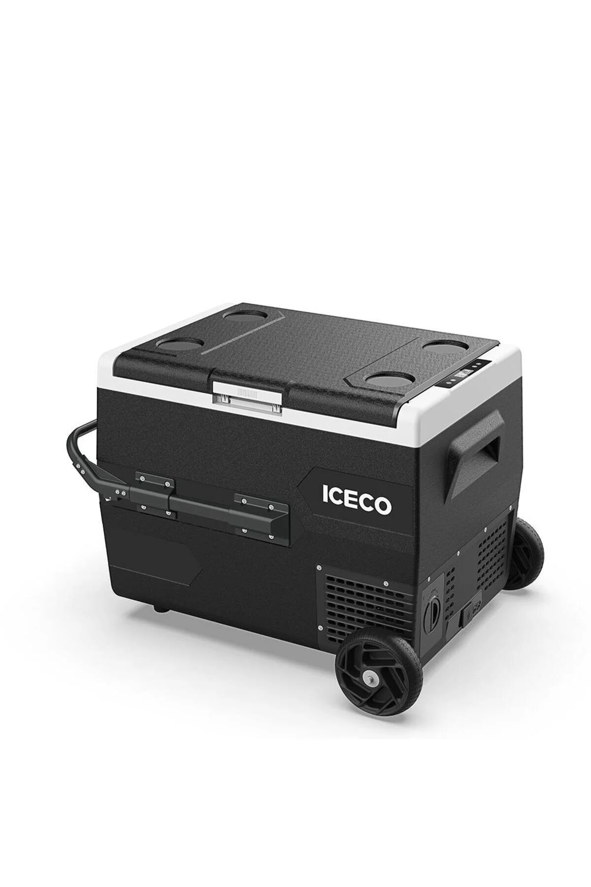 یخچال خودرو K65S 12 24VOLT 65LT BATTERY WIRED COMPRESSOR WHEEL OUTDOOR AUTO فریزر ICECO