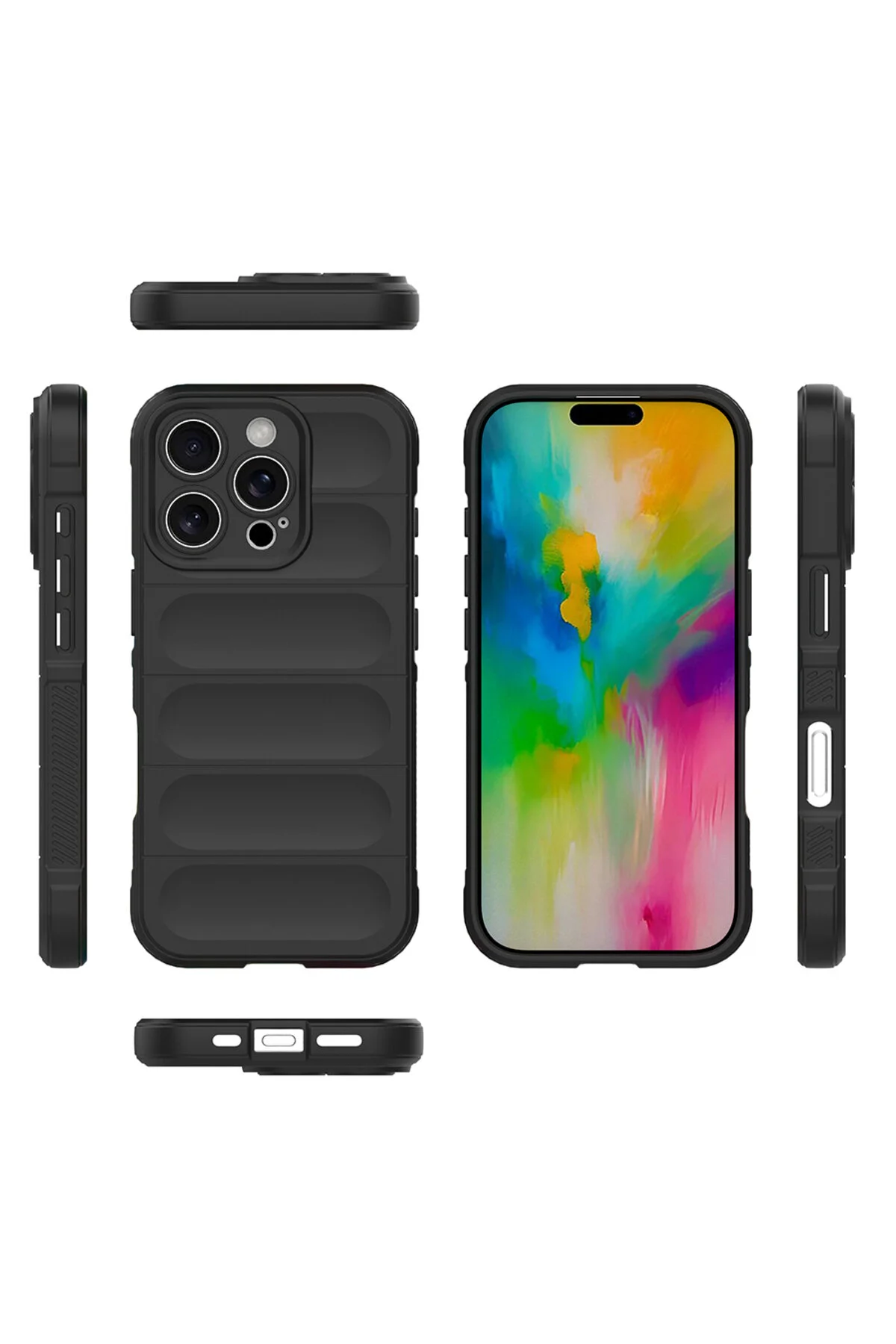 کاور و قاب دوربین محافظ IPHONE 16 PRO MAX در داخل مخملی انعطاف پذیر سیلیکونی رنگی نرم halkhouse