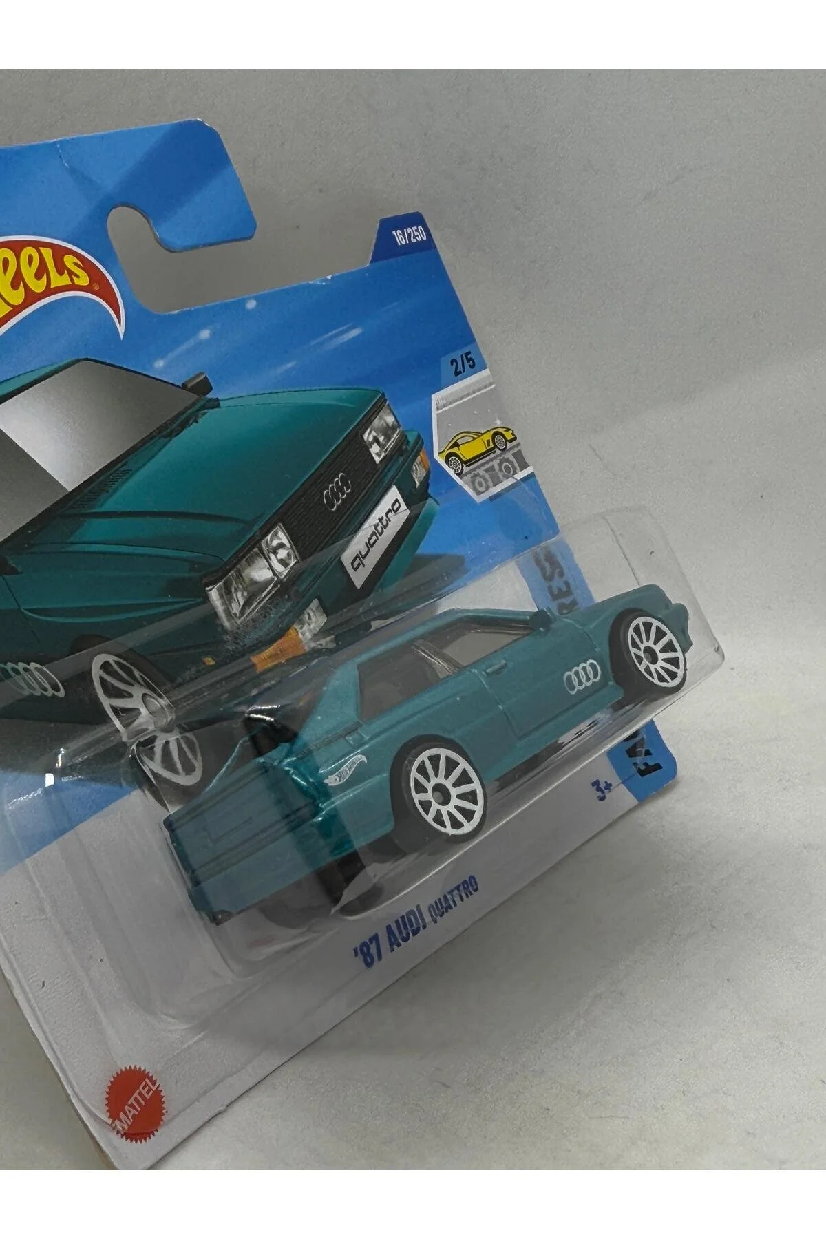 ماشین اسباب بازی 87 آئودی کواترو سبز اورجینال HOT WHEELS