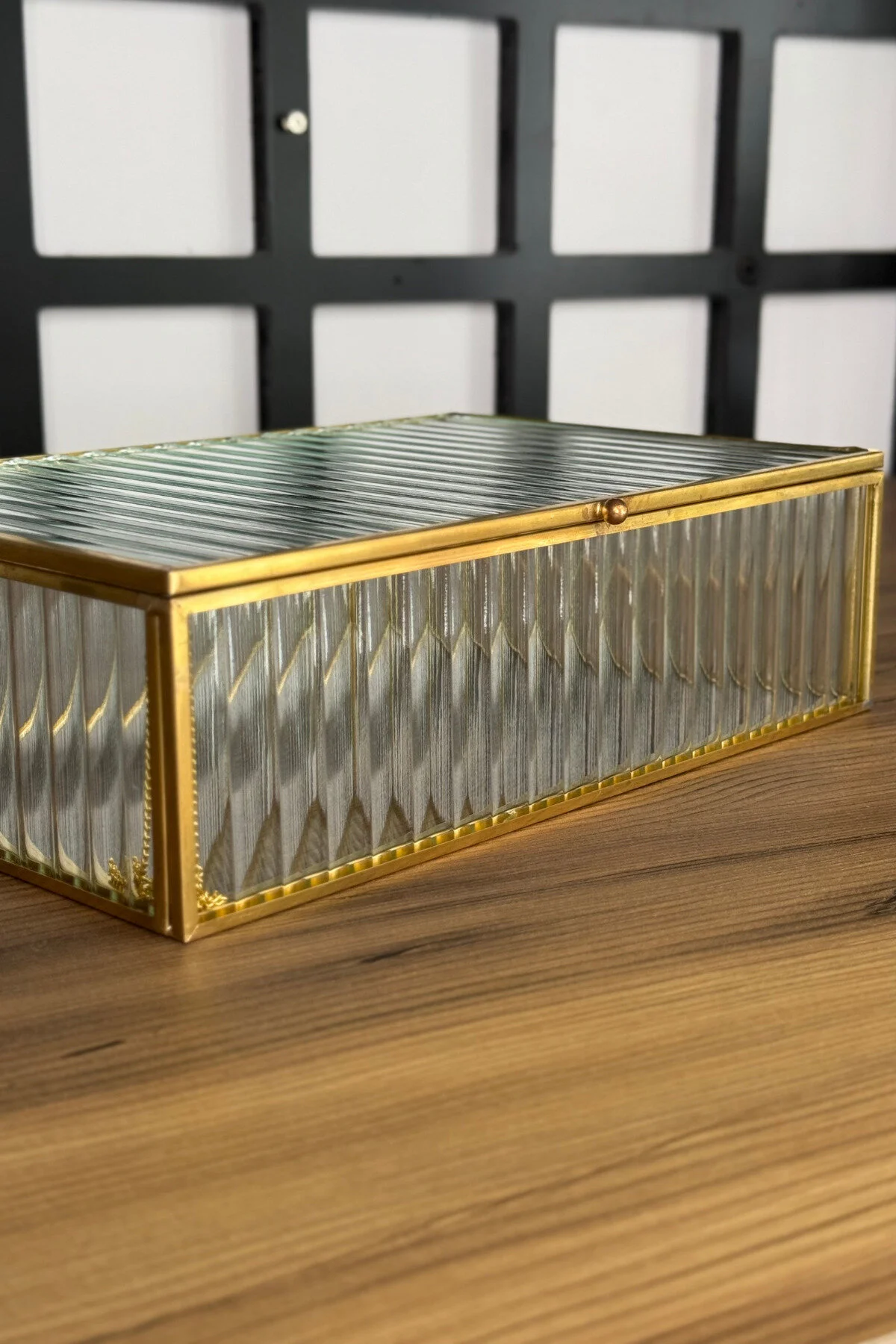 نظم‌دهنده لوازم آرایش و جواهر جعبه جواهرات پسر بزرگ 24 سانتی متری طلای لوکس 1 قطعه rubihome