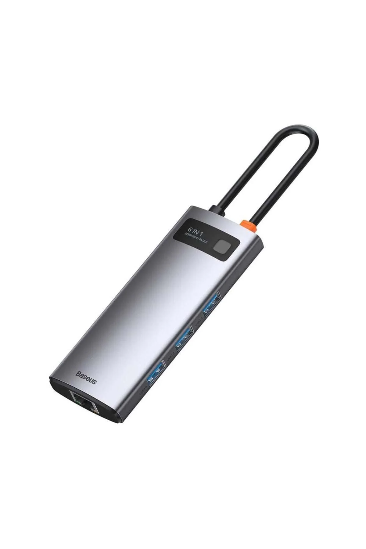مبدل GLEAM METAL 6 در 1 ایستگاه DOCK HUB TYPE C خاکستری Baseus
