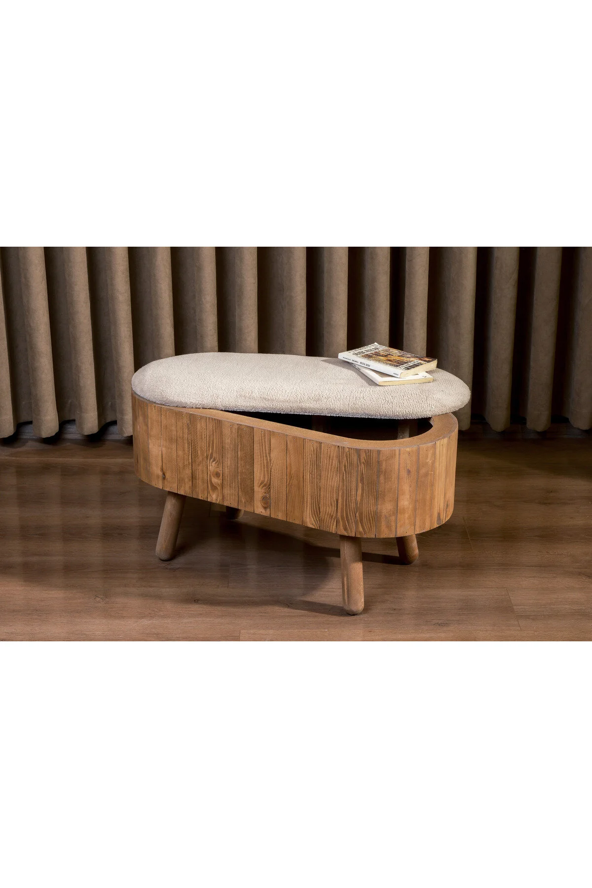 پاف و نیمکت BECCA VENGE WOODEN MILK CAFE WELLSOFT FOOT Aberteka
