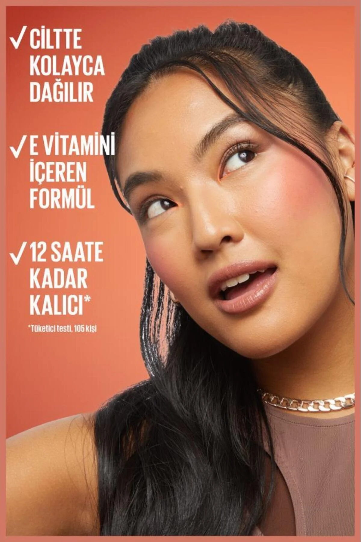 رژگونه سرخ مایع مات 30 میراژ صورتی Maybelline New York