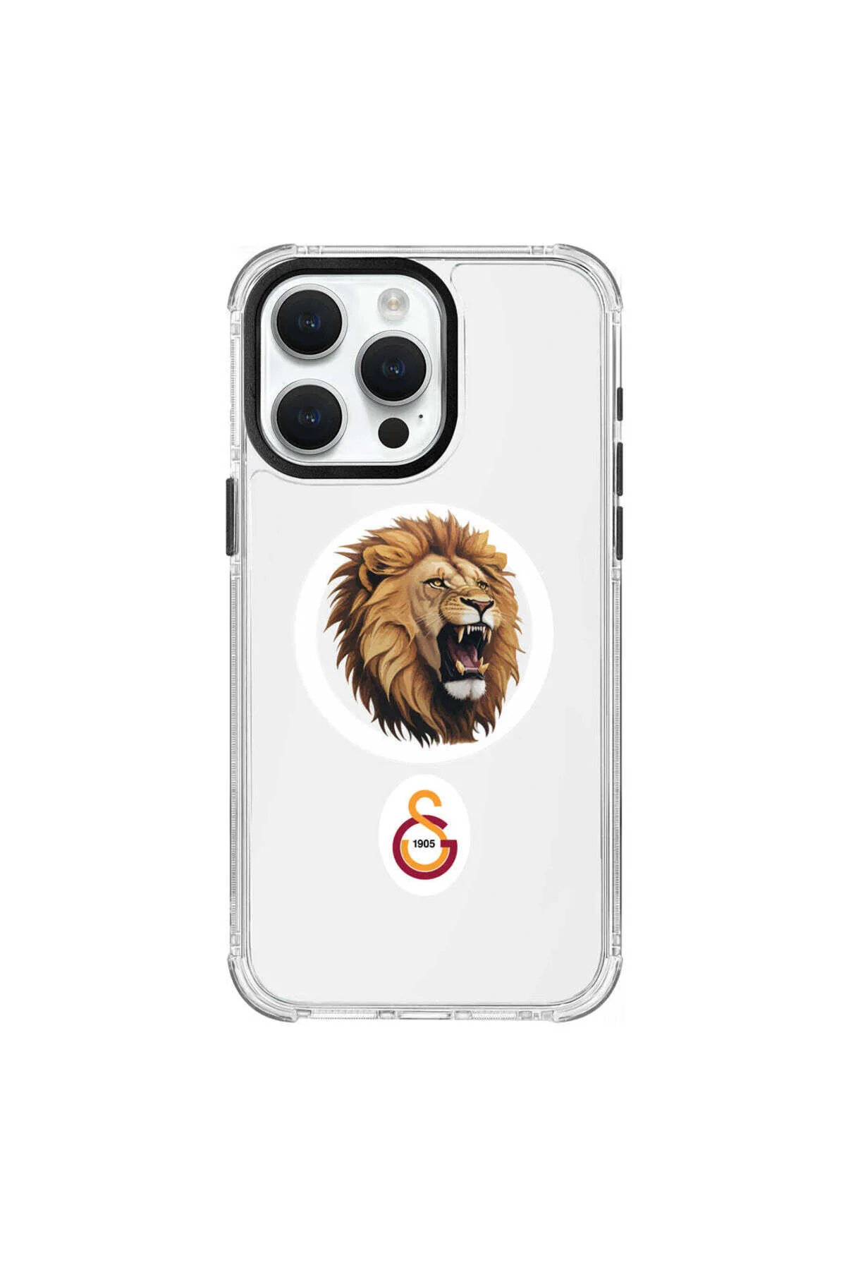 کاور و قاب گوشی دارای مجوز گالاتاسرای اصلان کوکره آرما MAGSAFE سازگار با IPHONE 15 PRO MAX Galatasaray