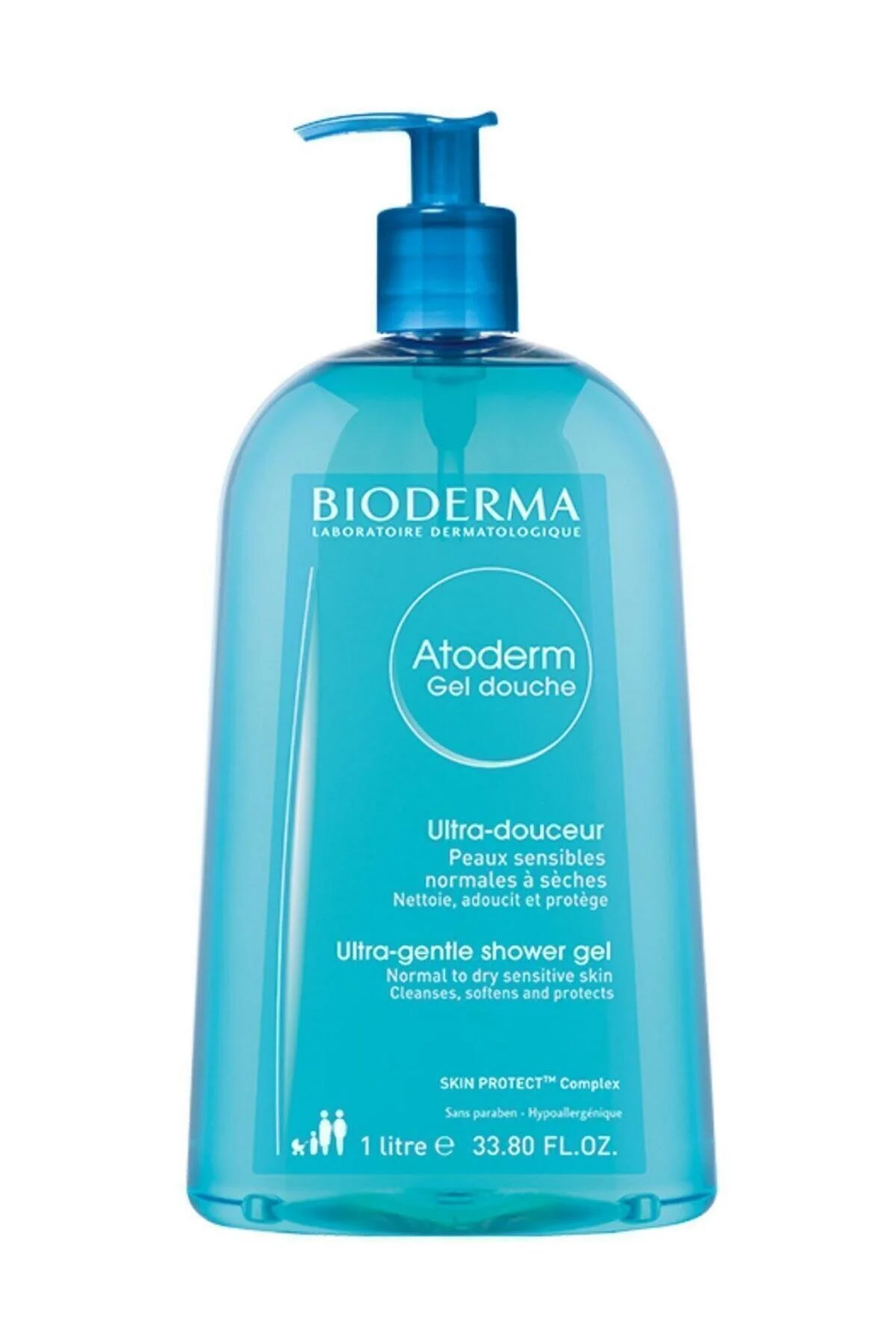 ژل دوش آتودرم برای پوست های خشک 1 لیتر Bioderma