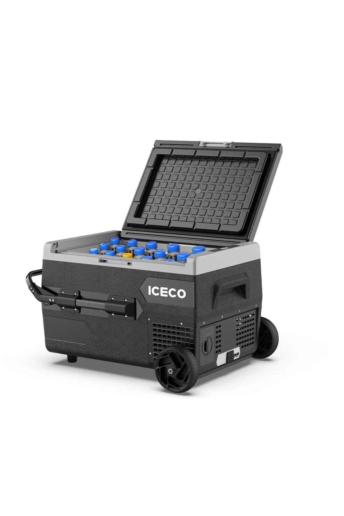 یخچال خودرو K65S 12 24VOLT 65LT BATTERY WIRED COMPRESSOR WHEEL OUTDOOR AUTO فریزر ICECO