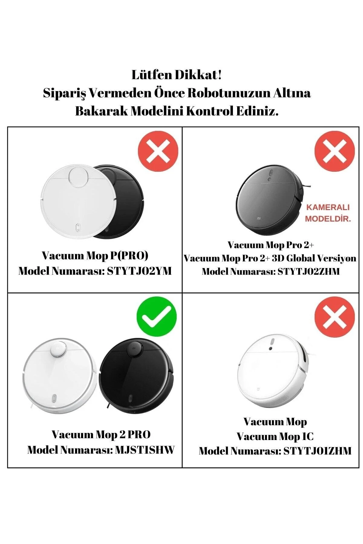 لوازم جانبی جاروبرقی مجموعه فیلتر برس یدکی سازگار با XIAOMI MOP 2 PRO BLACK MJST1SHW 5 تکه robotyedek