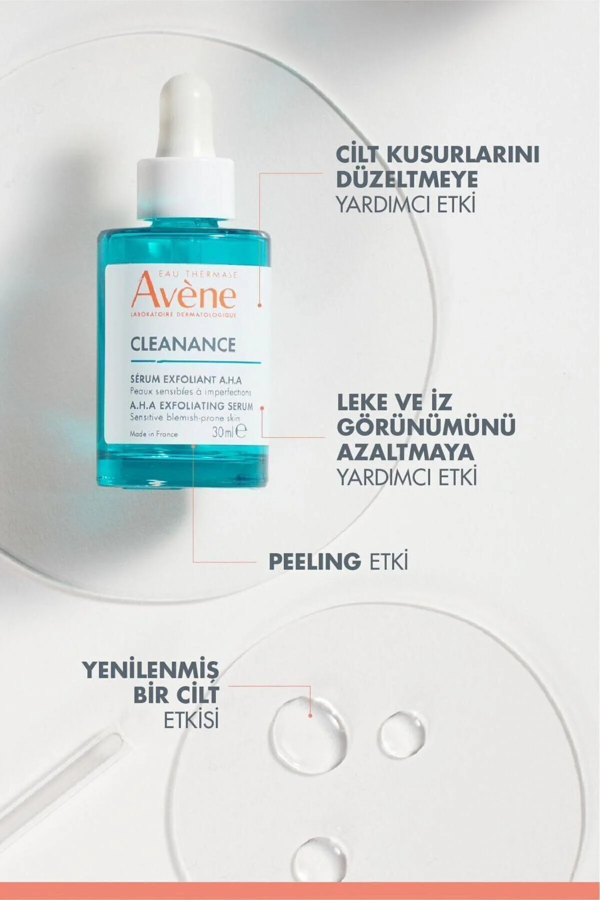 سرم چشم پاکسازی AHA در حال لایه برداری 30 میل 2 قطعه Avene